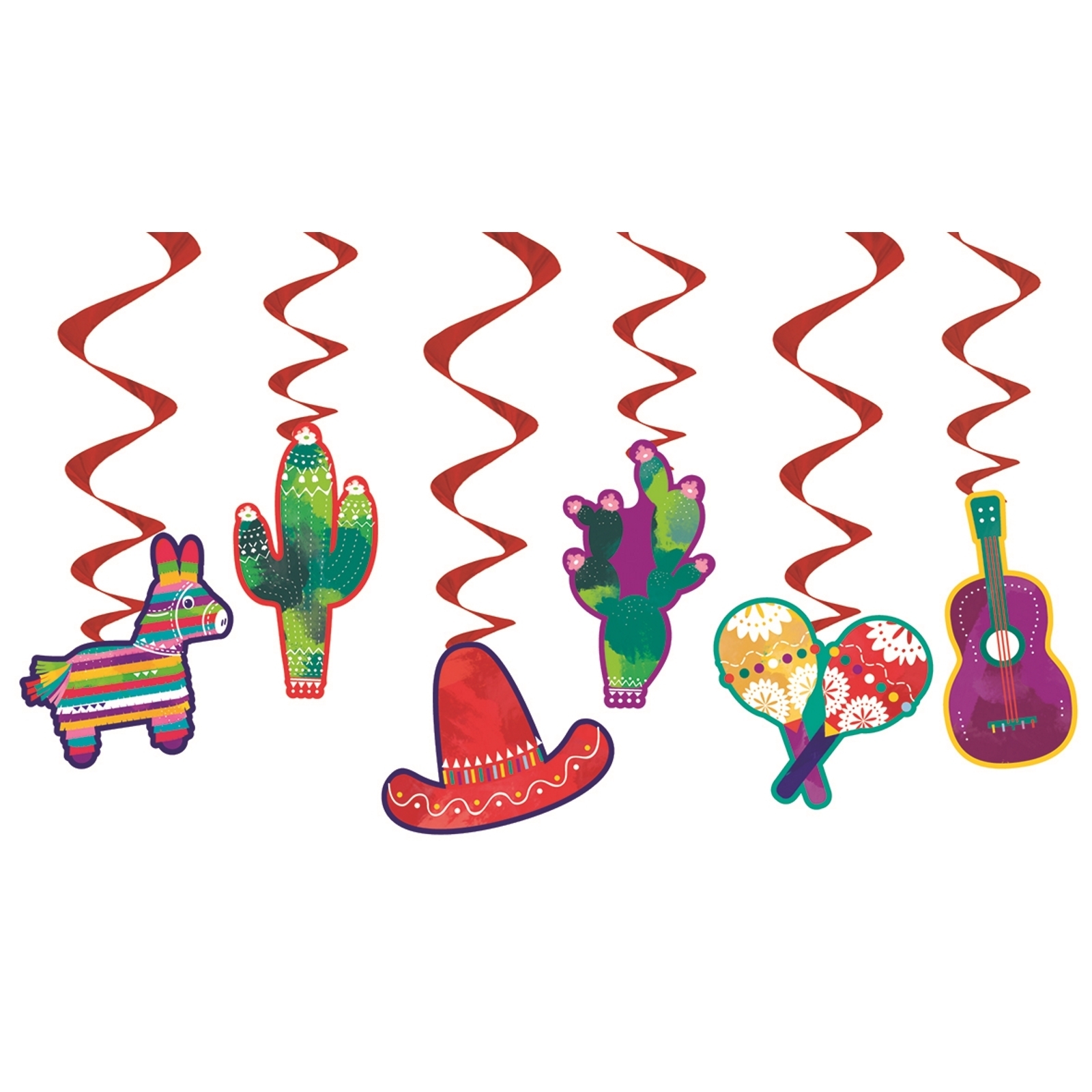 Mexican Hanging Swirls (Pack of 6)
