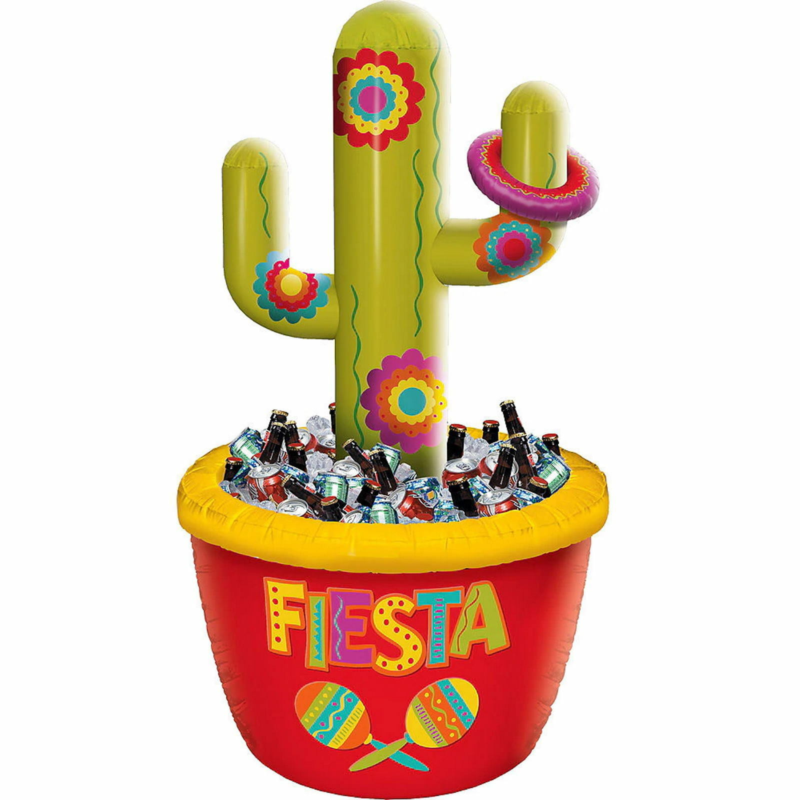 Inflatable Fiesta Cactus Ring Toss Drinks Cooler