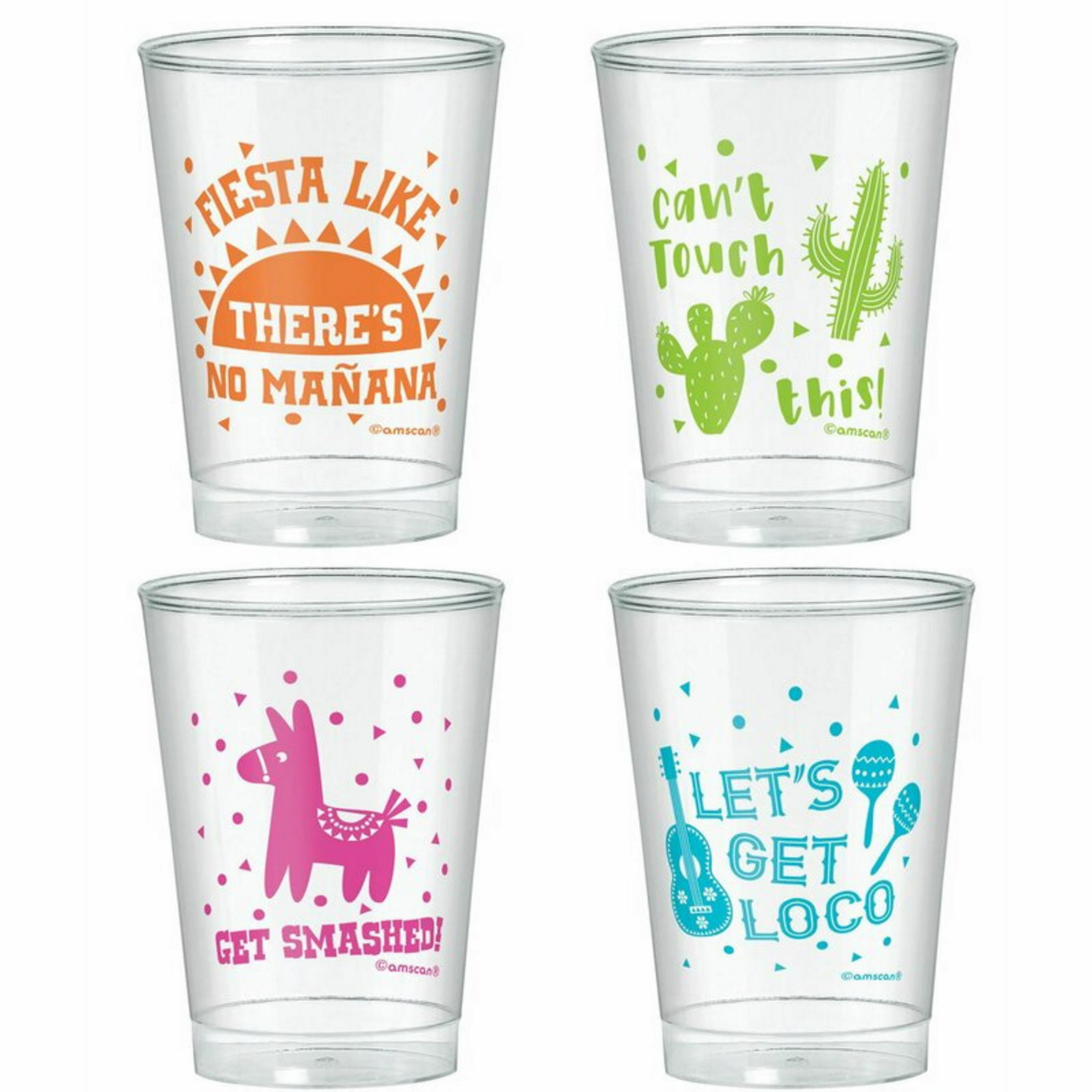Fiesta Cinco De Mayo Plastic Cups (Pack of 20)