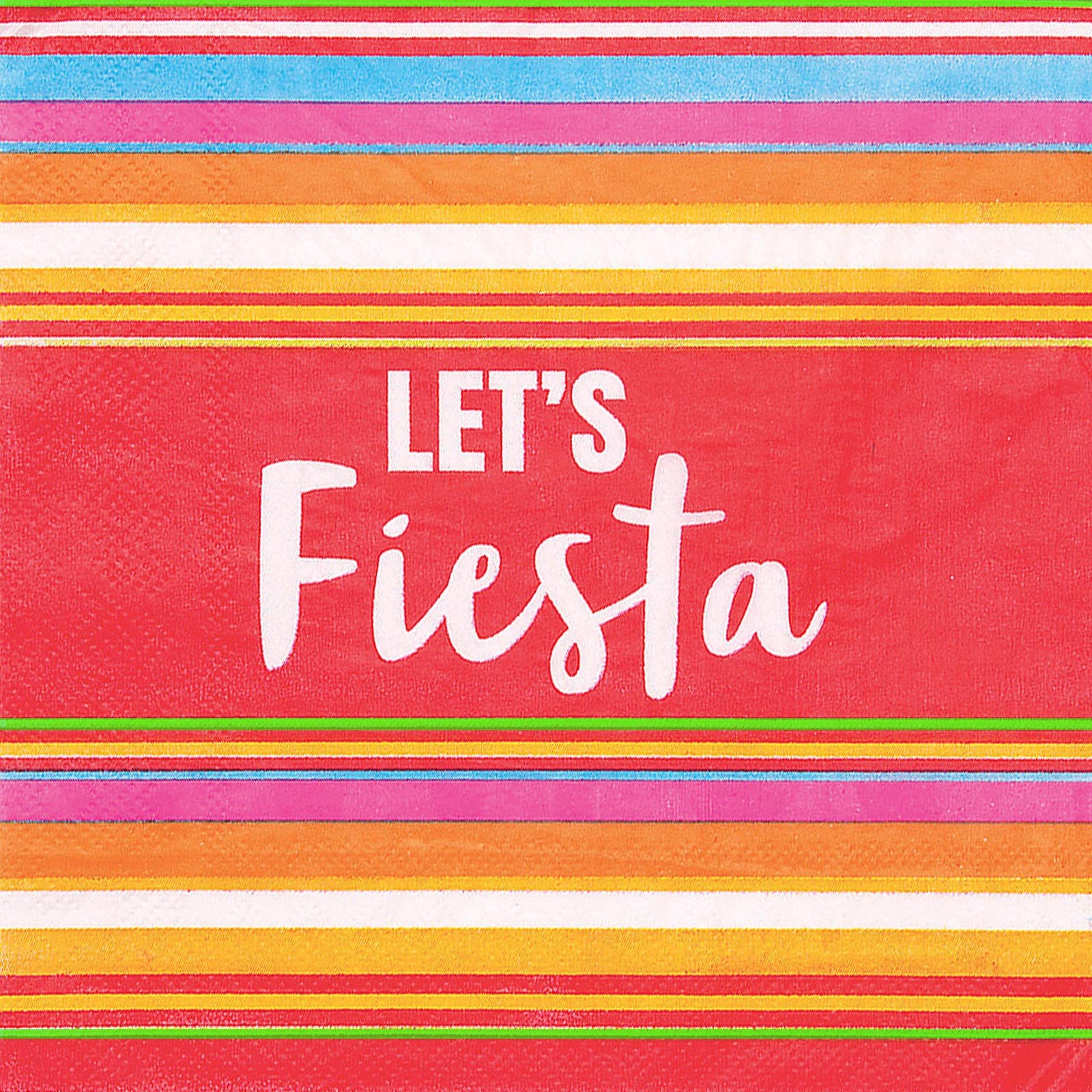 Let’s Fiesta Large Napkins / Serviettes (Pack of 16)