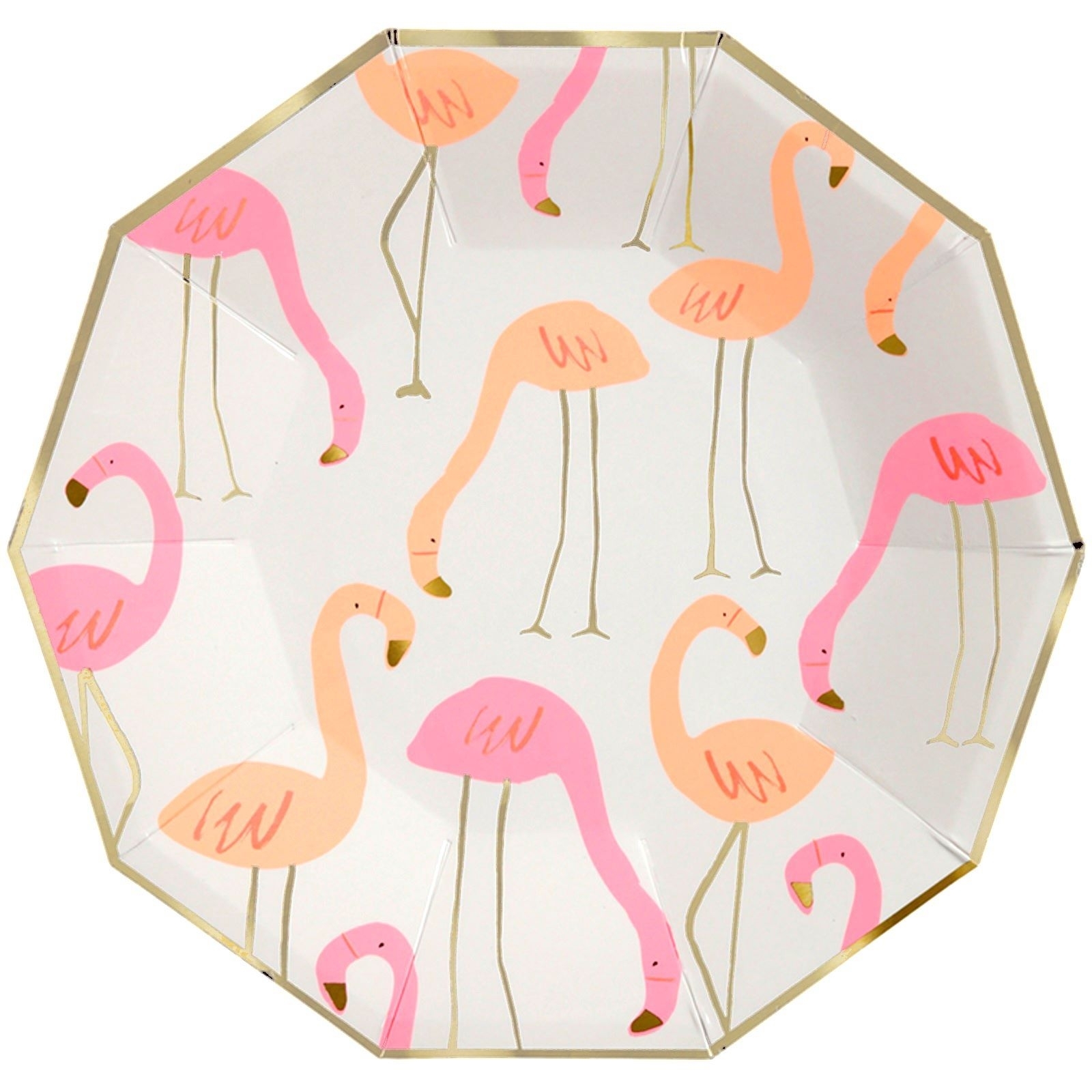 Meri Meri Flamingo Large Paper Plates (Pack of 8)