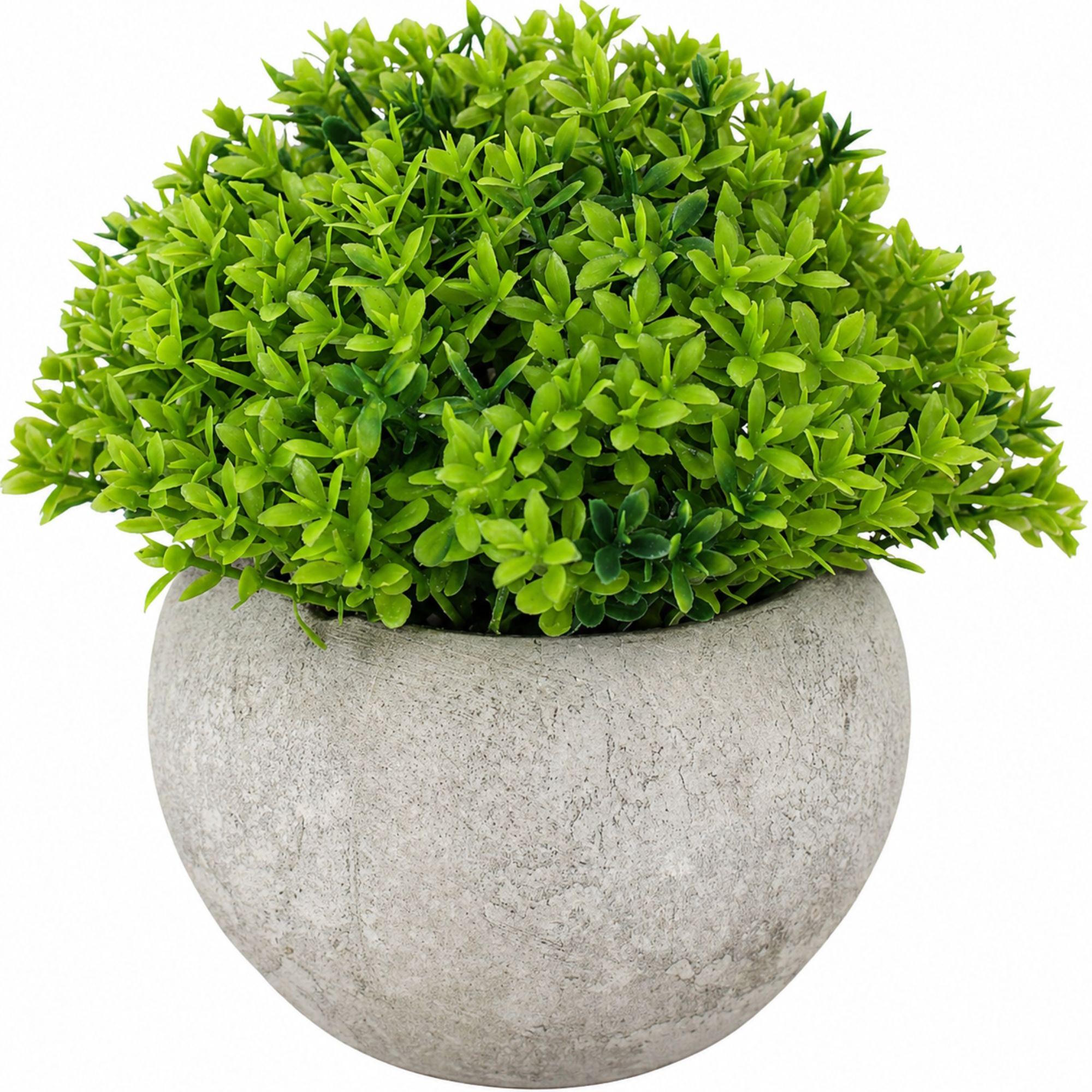 Artificial Round Green Potted Plant