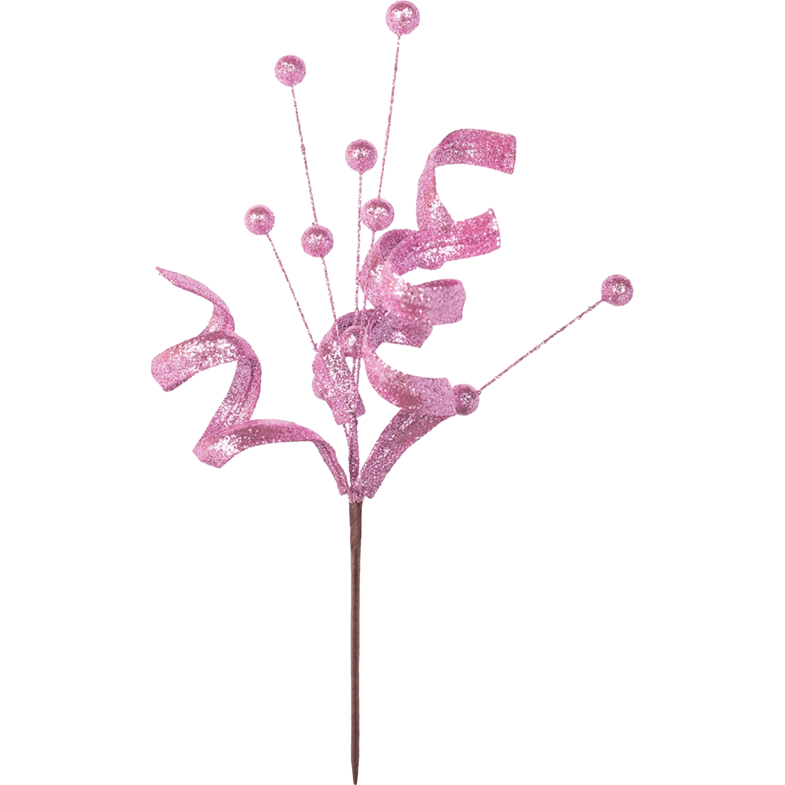 Pale Pink Swirl Glitter Pick (1 Pick)