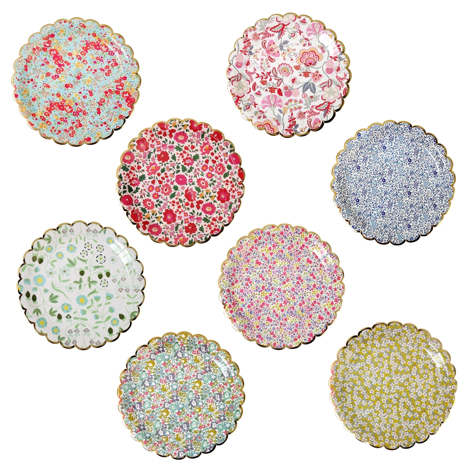Meri Meri Liberty Small Paper Plates (Pack of 8)
