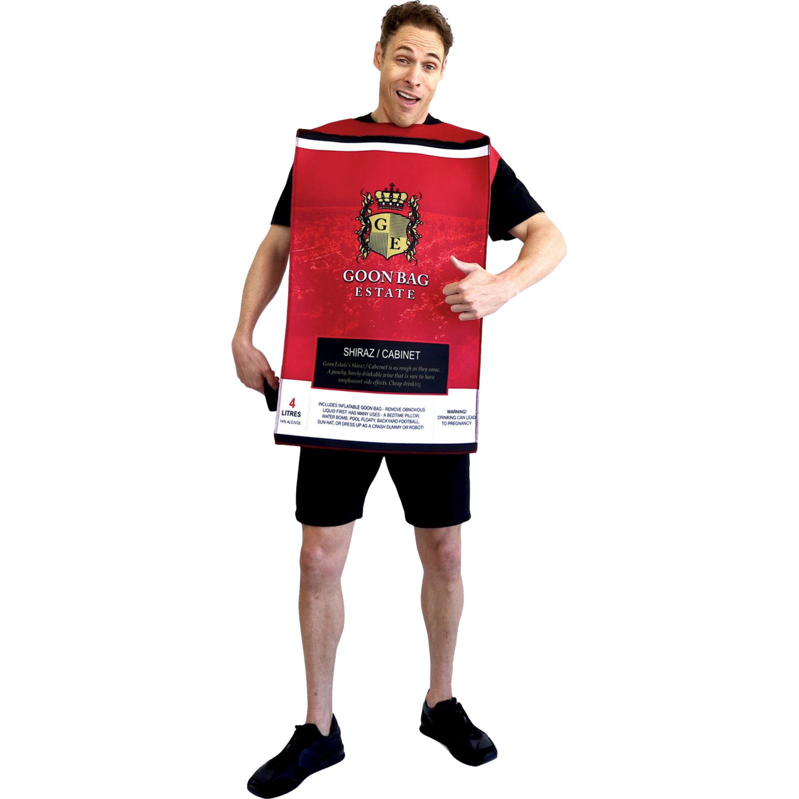Aussie Wine Cask Adult Costume One Size