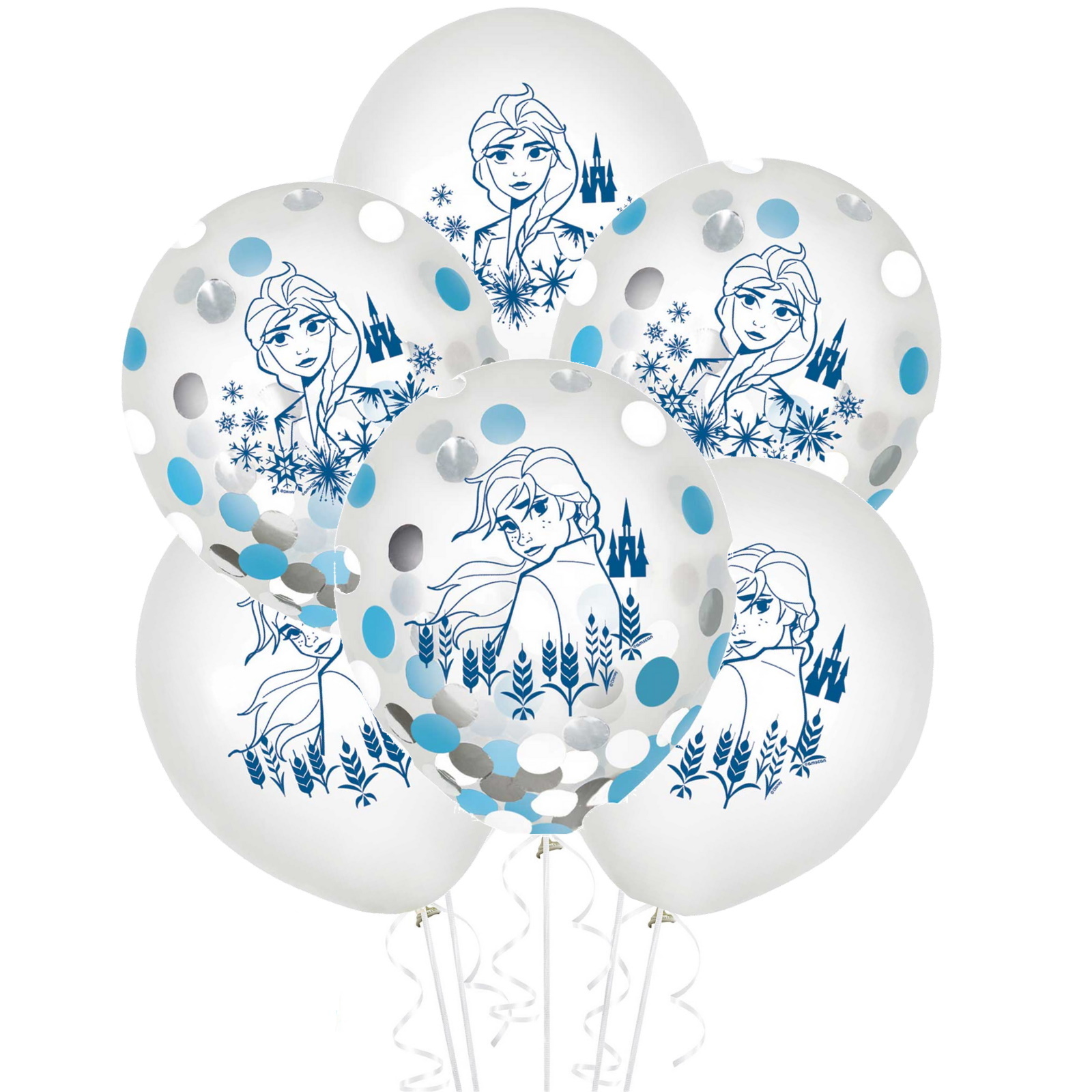 Frozen 2 Confetti Balloons (Pack of 6)