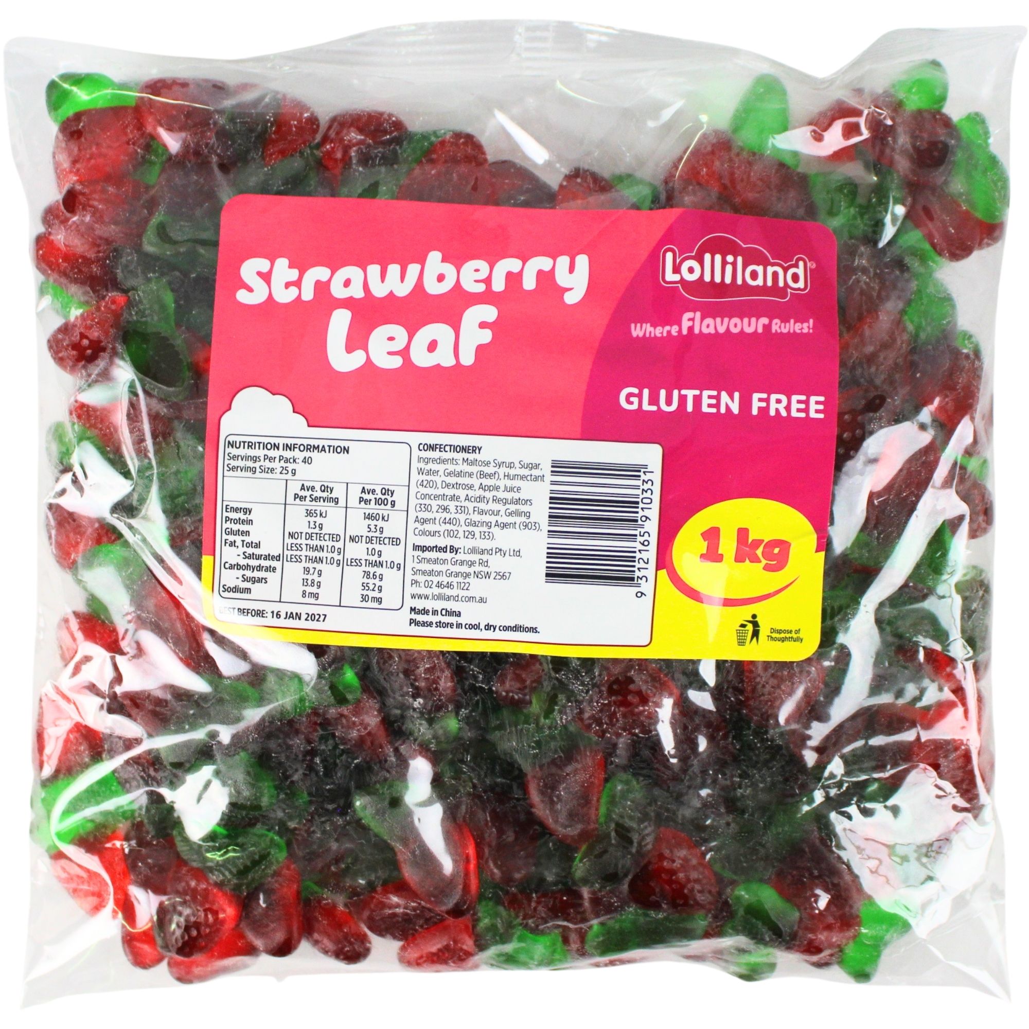 Wild Strawberry Lollies (1kg)