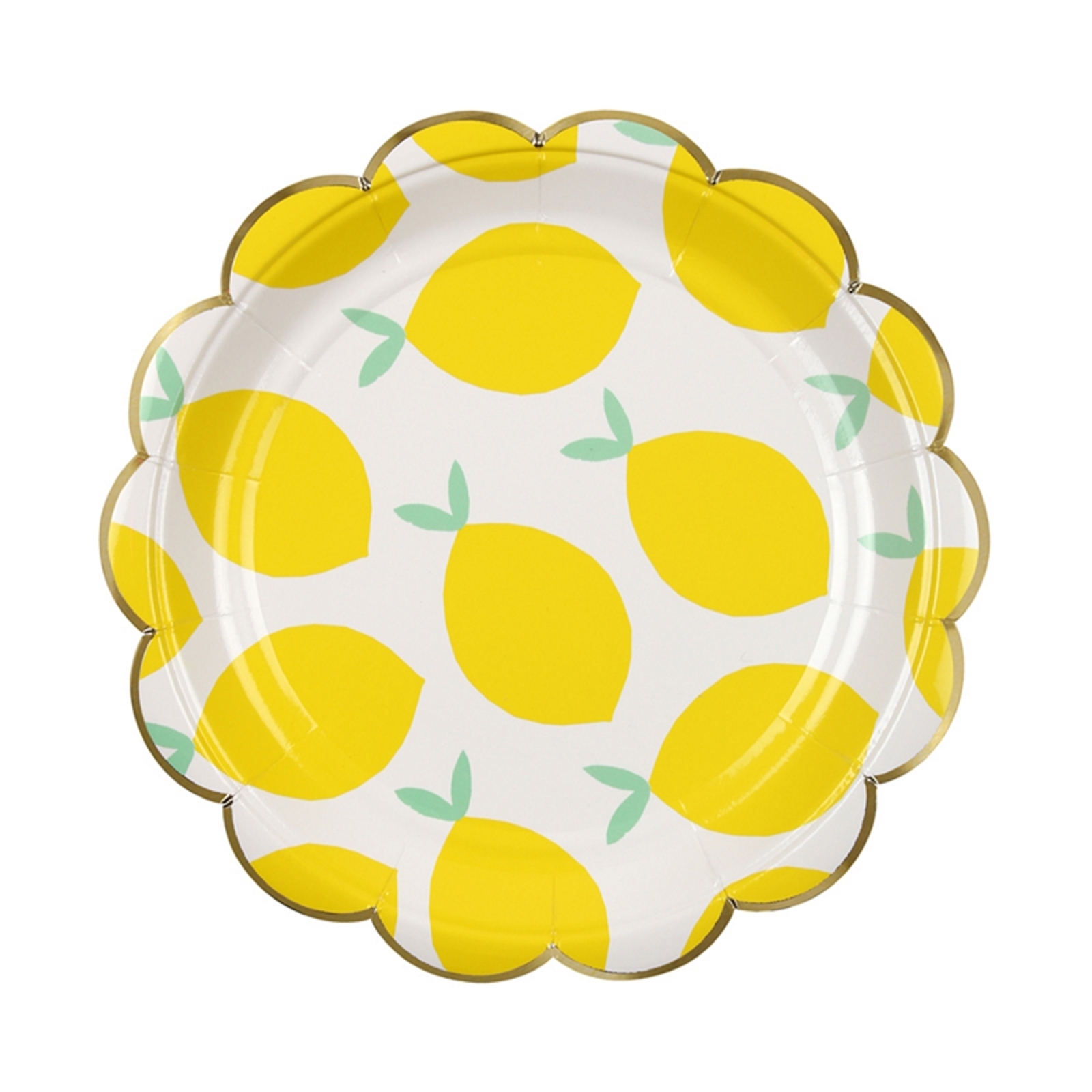 Meri Meri Lemon Small Paper Plates (Pack of 8)