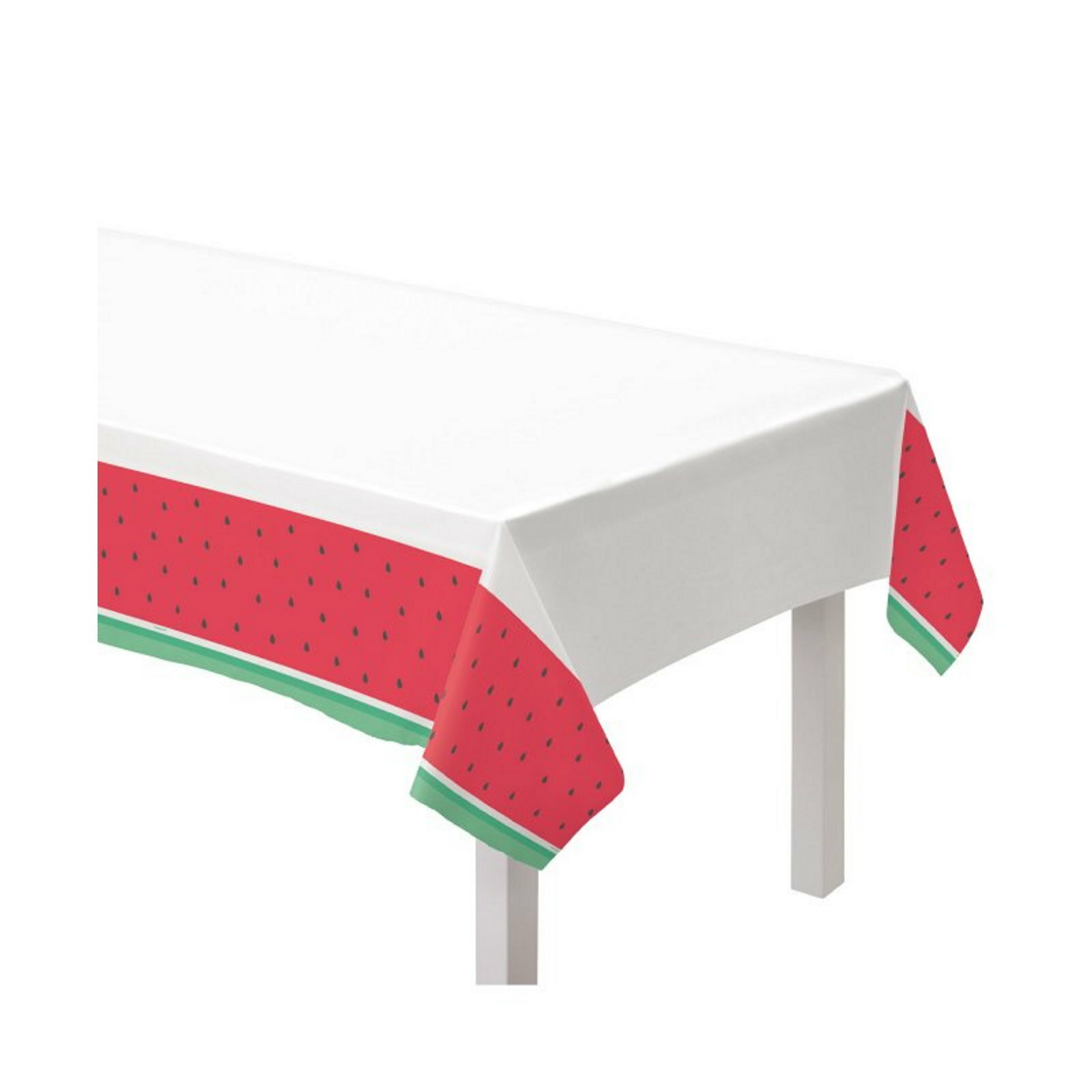 Tutti Frutti Summer Watermelon Plastic Tablecloth