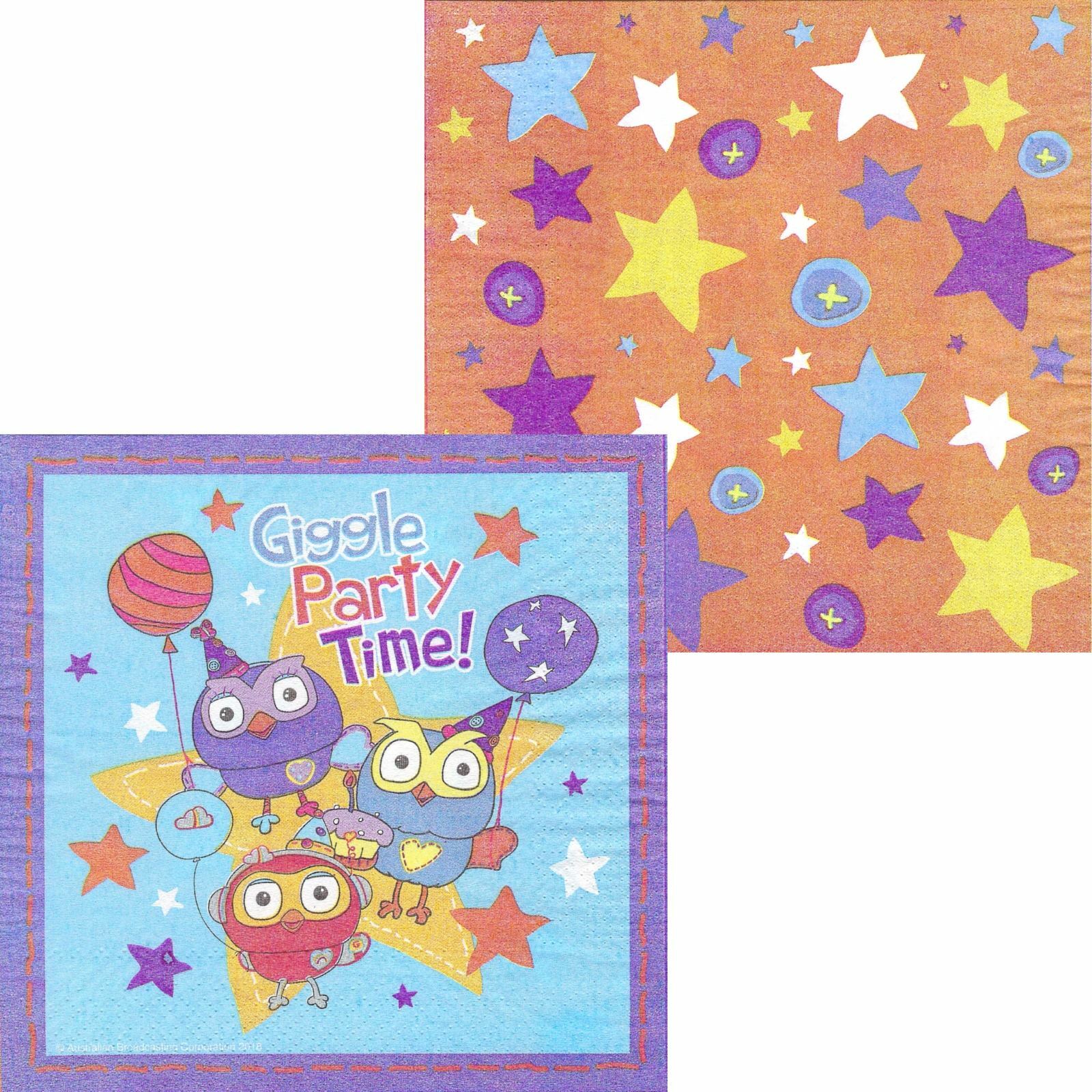 Giggle and Hoot Large Napkins / Serviettes (Pack of 16)