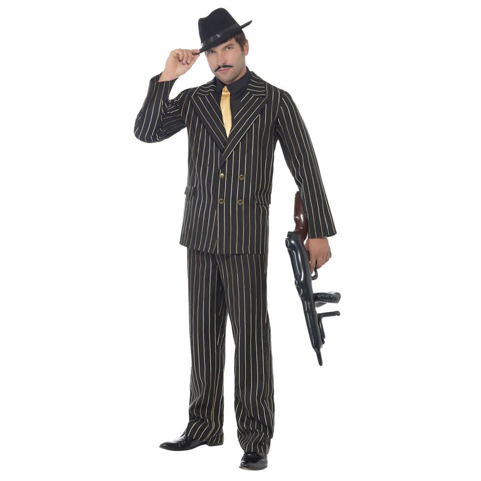 Gangster Gold Pinstripe Men's Costume