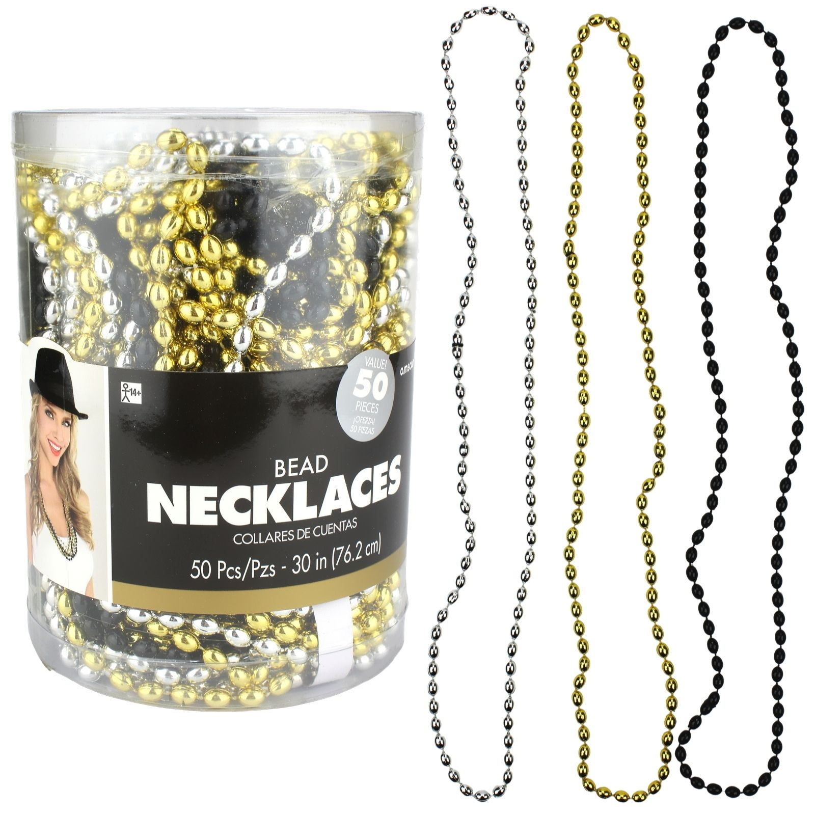 Glitz & Glam Beaded Necklaces (Pack of 50)