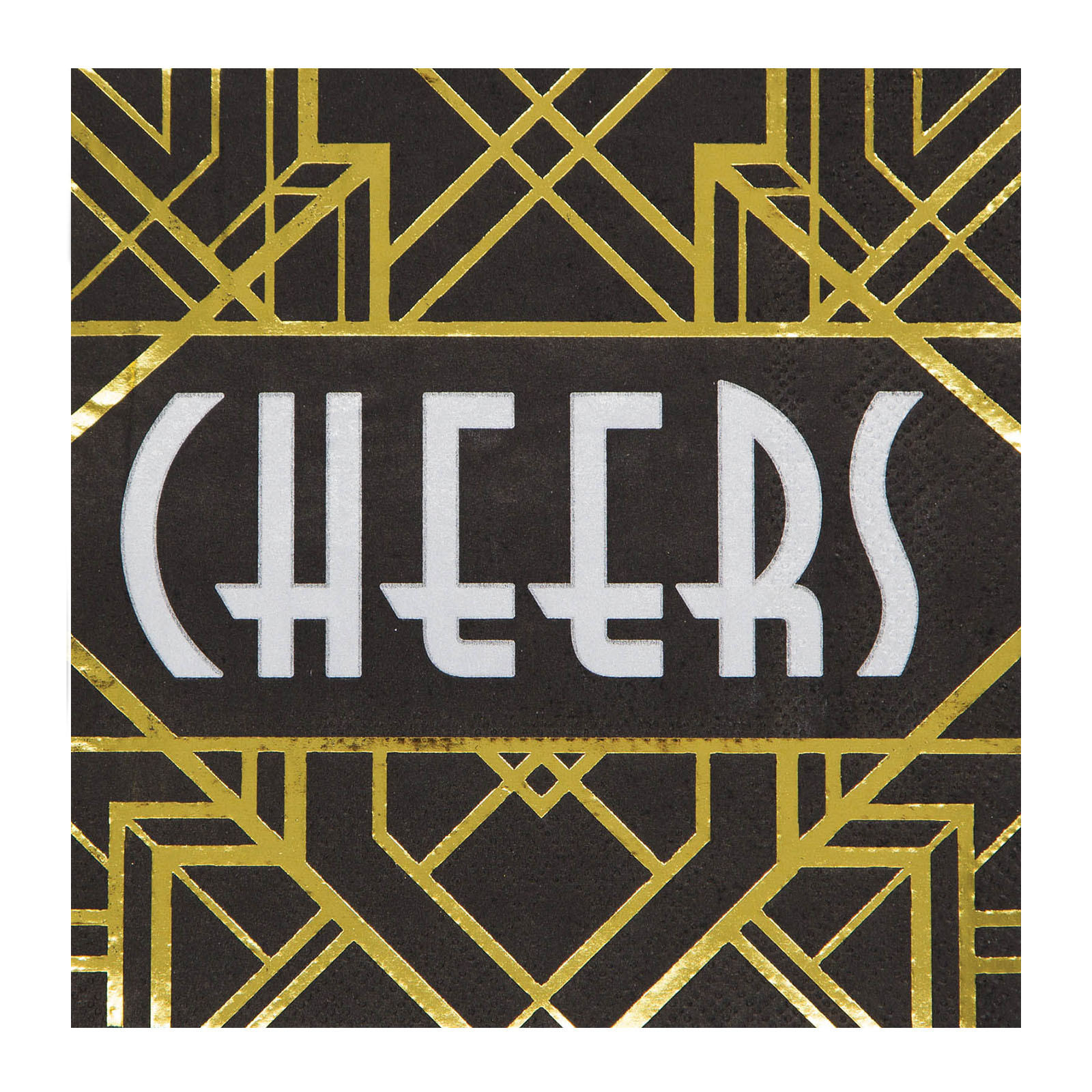Roaring 20s Small Napkins / Serviettes (Pack of 16)