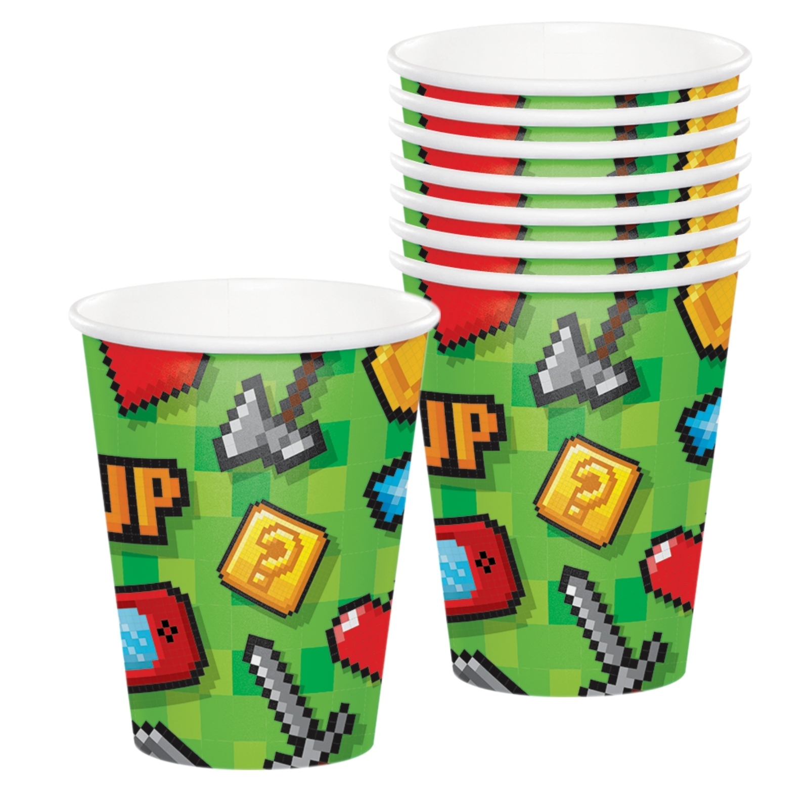 Gaming Party Paper Cups (Pack of 8)
