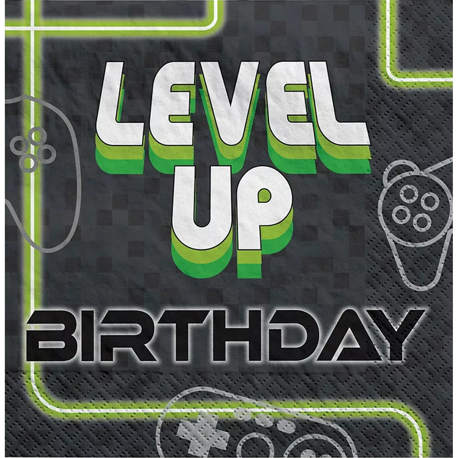 Level Up Large Paper Napkins / Serviettes (Pack of 16)