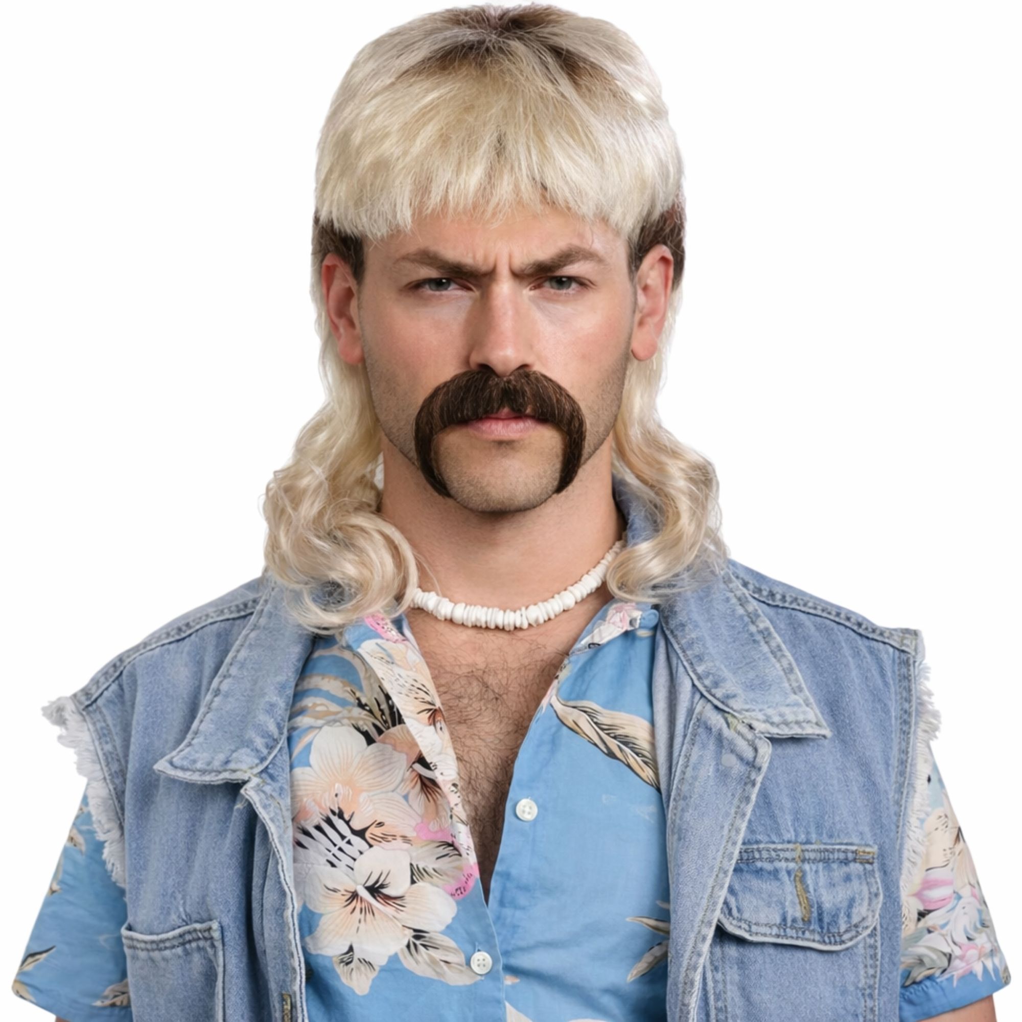 Adult Wildlife Royalty Mullet Wig