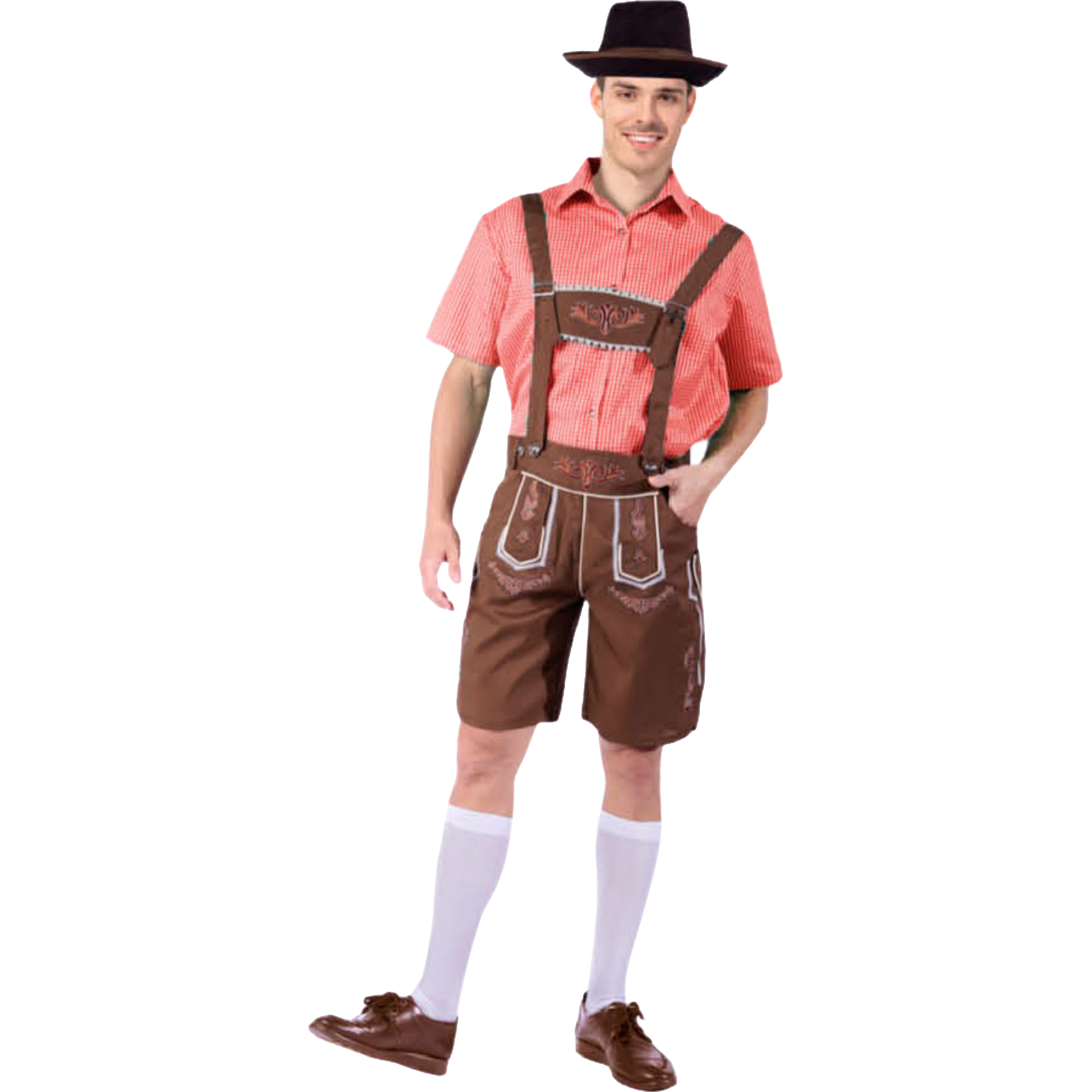 Red Checkered Beer Man Costume L-XL
