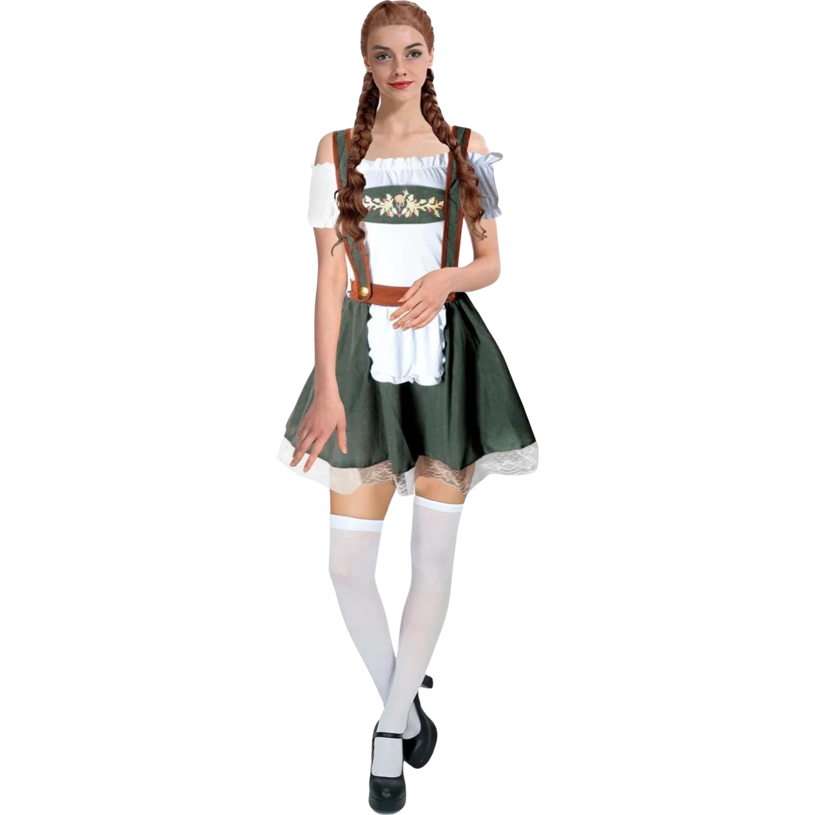 Beer Girl Green Dress Women's Costume M-L