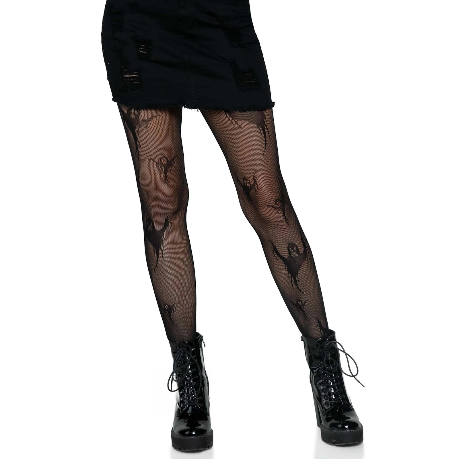 Get Ghosted Fishnet Tights Adult Costume Accessory