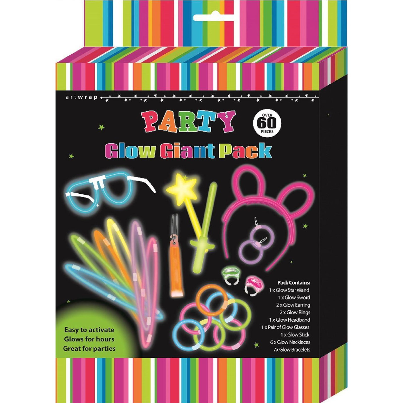 Glow Jewellery Giant Party Pack (60 Pieces)