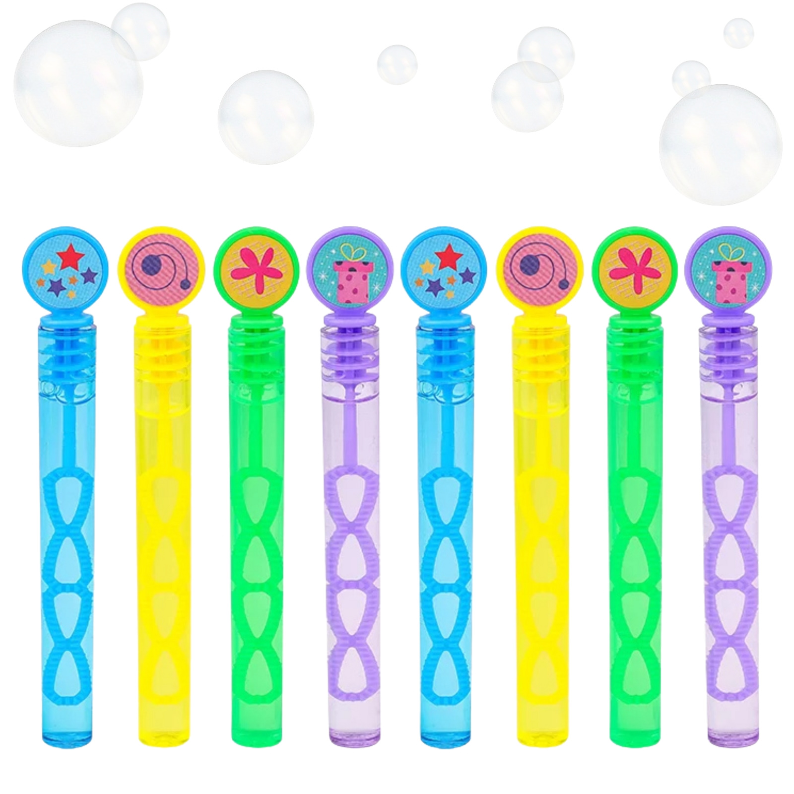 Assorted Mini Bubble Wands (Pack of 8)  