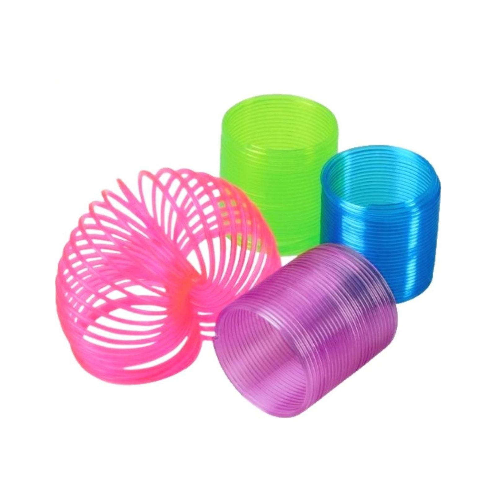 Neon Coloured Mini Slinky Springs (Pack of 12)
