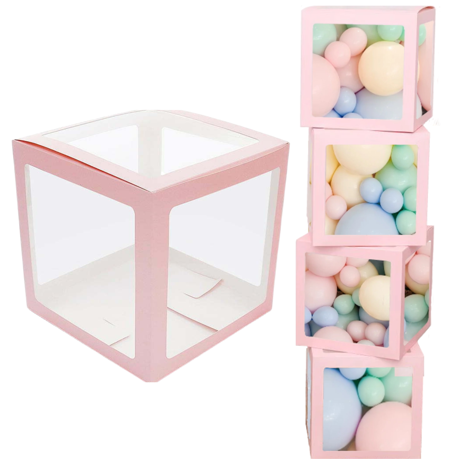 Light Pink Balloon Box (30cm)
