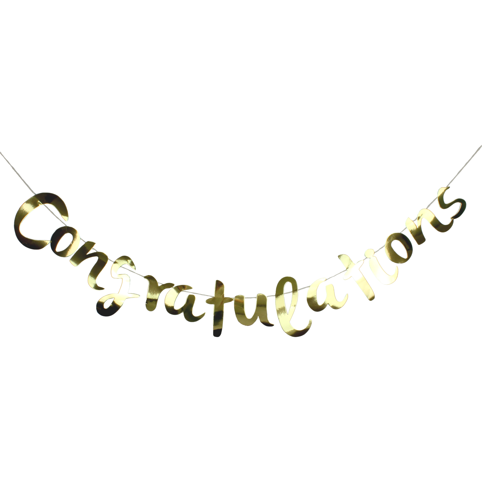 Congratulations Gold Letter Banner 1.5m