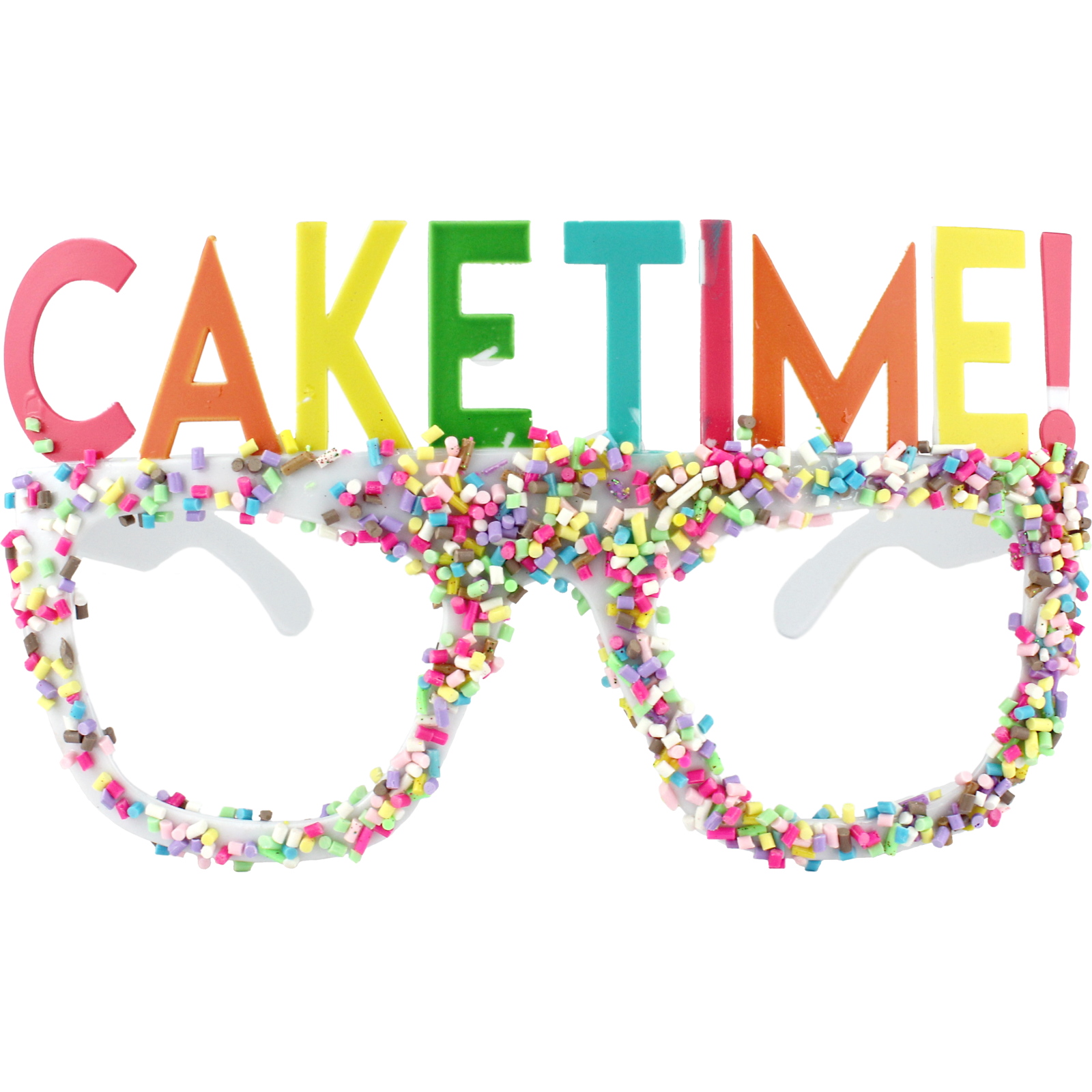 Cake Time Sprinkle Party Glasses
