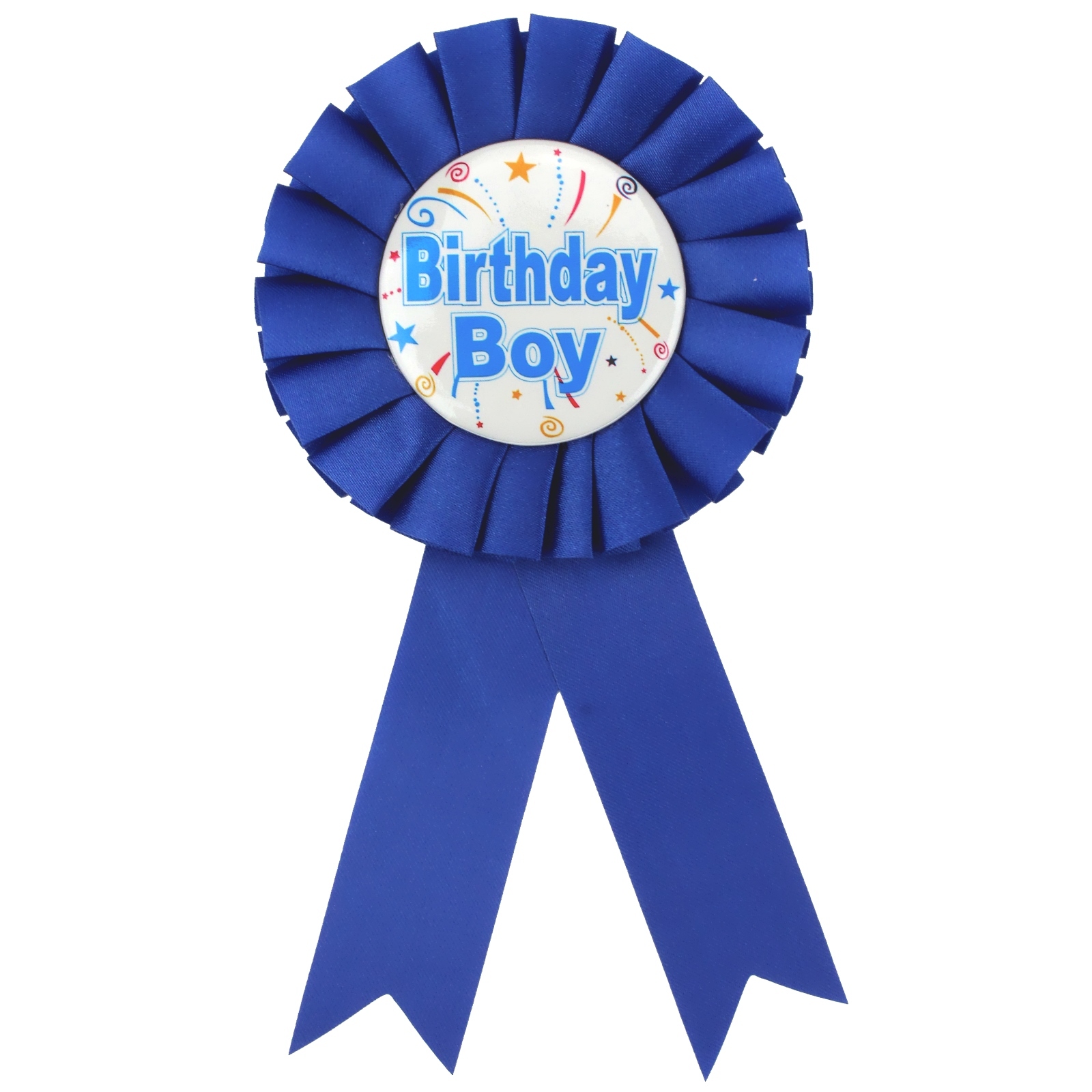 Birthday Boy Blue Ribbon Badge