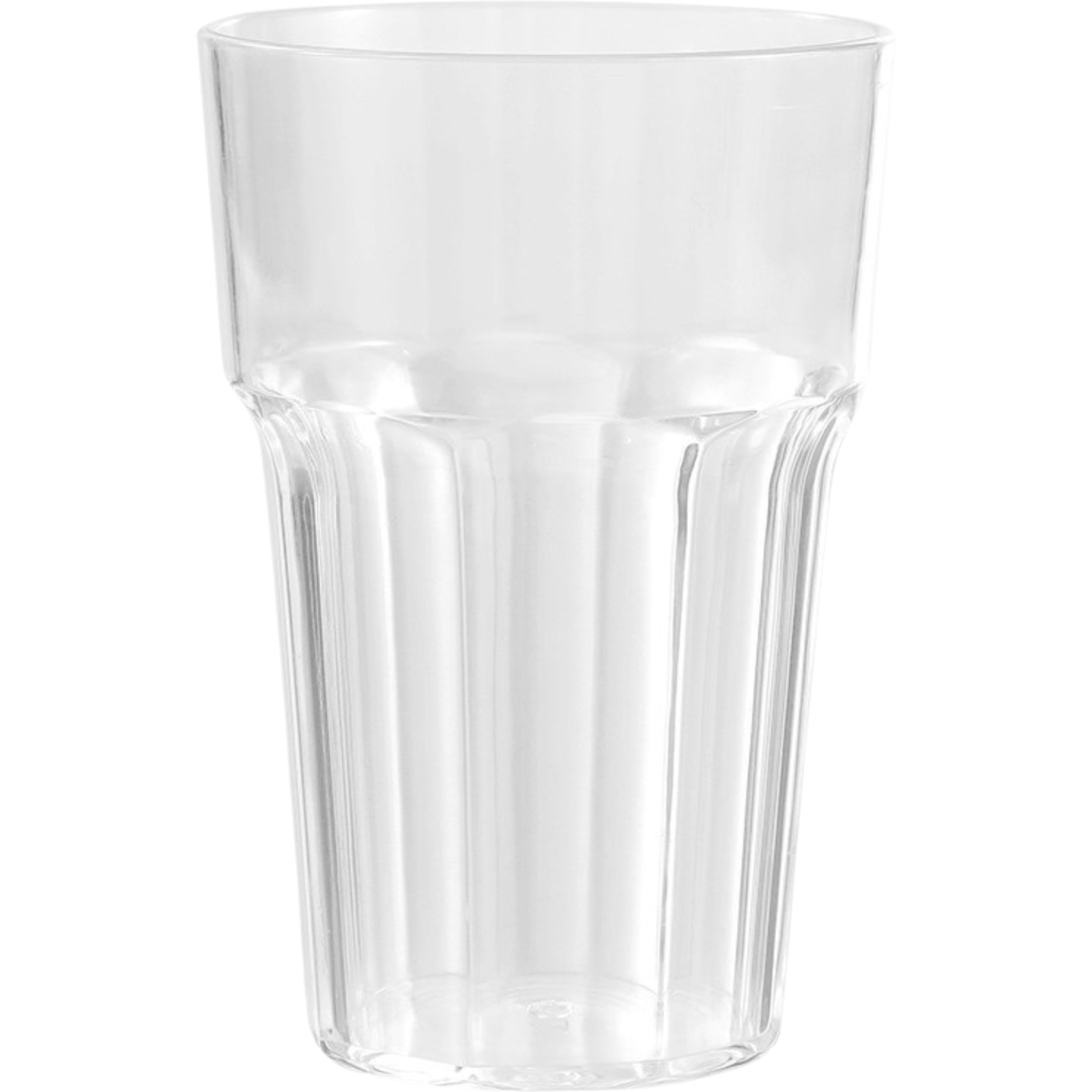 Clear Plastic Tall Glass 450ml 