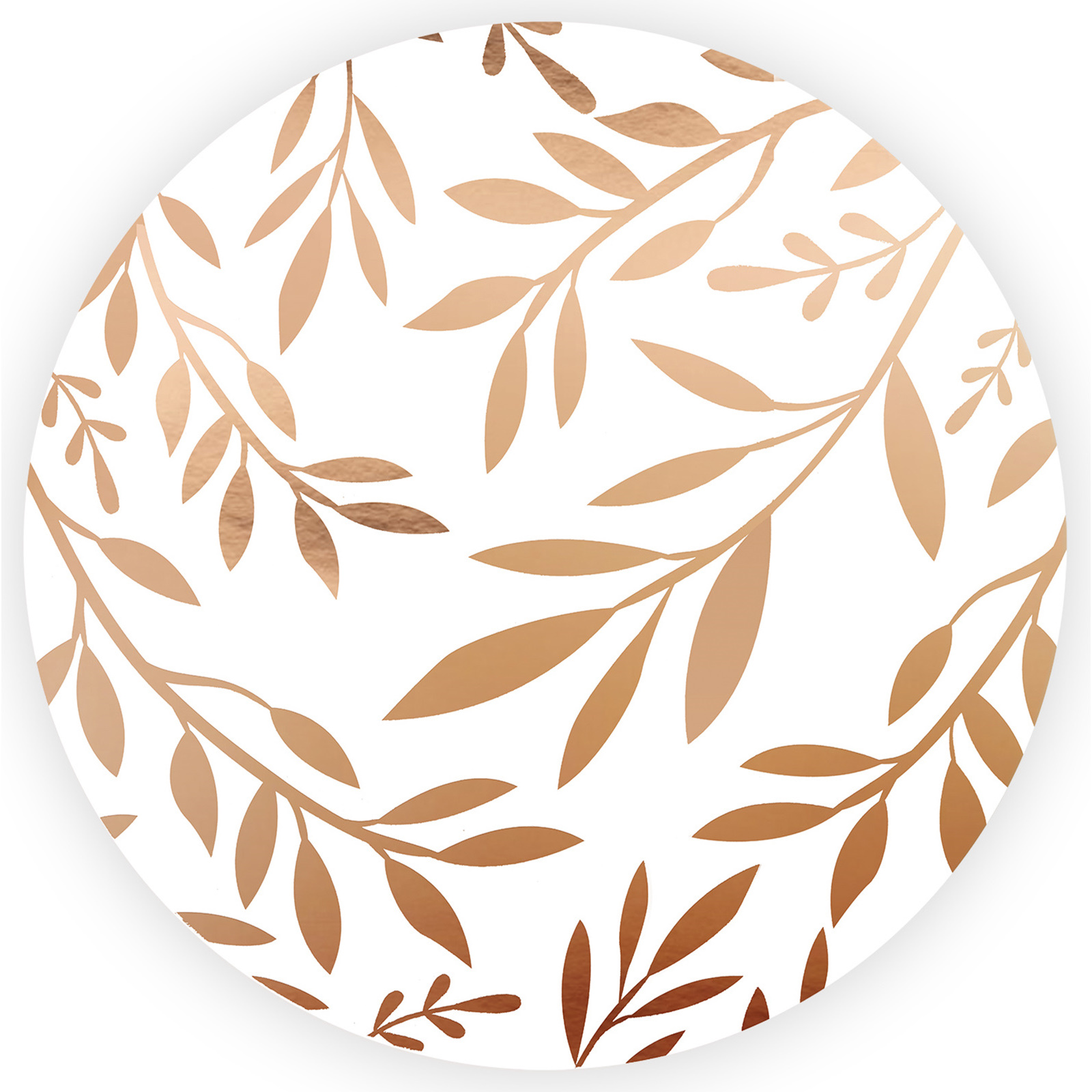 Rose Gold Foil Patterned Cardboard Placemats (Pack of 4)