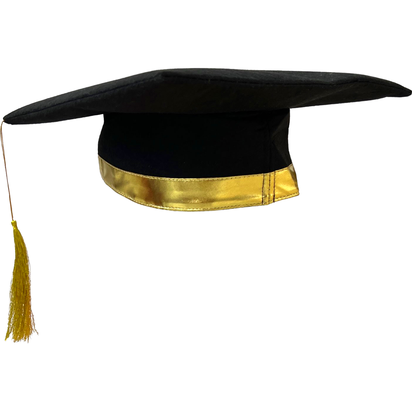 Black and Gold Graduation Hat 