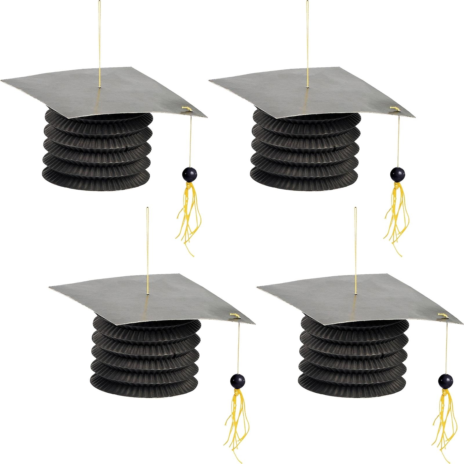 Graduation Hat Paper Lanterns (Pack of 12)