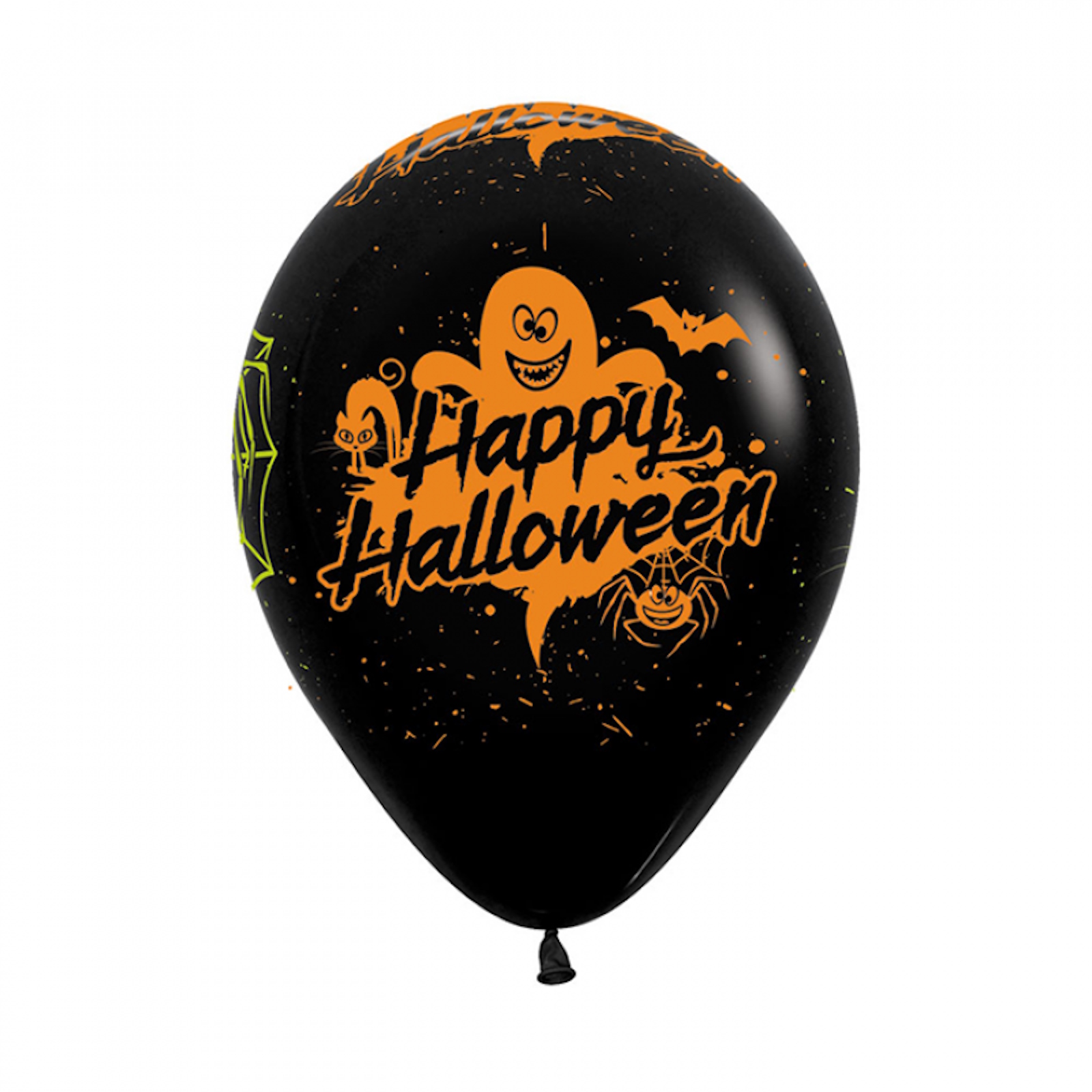 Sempertex Happy Halloween Party Black 30cm Latex Balloons Pack of 12