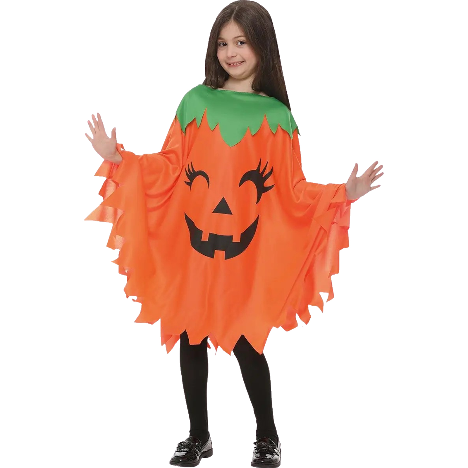 Halloween Pumpkin Poncho