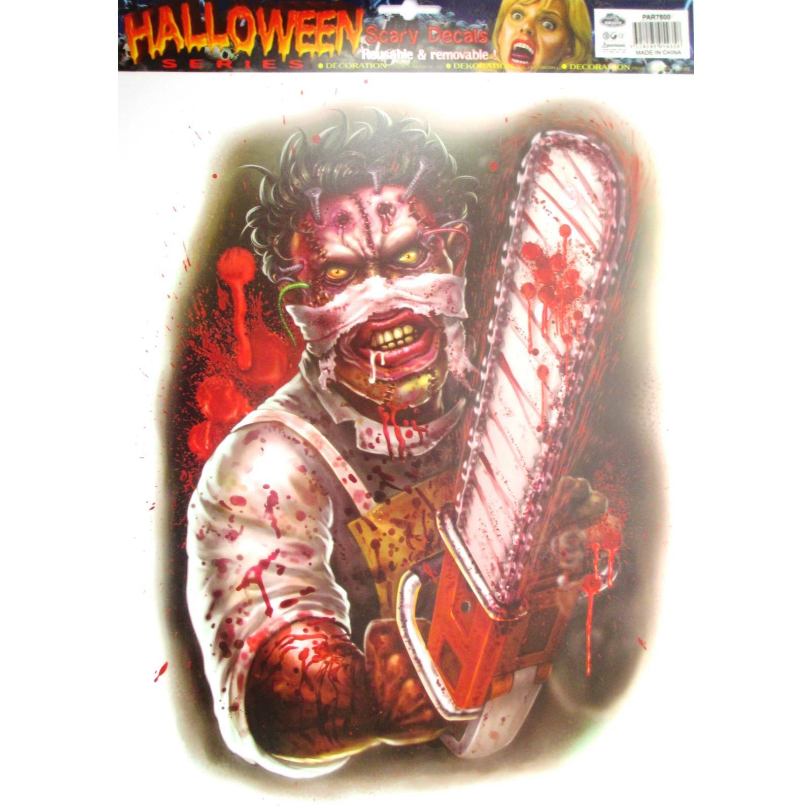Halloween Horror Window Decal Zombie B