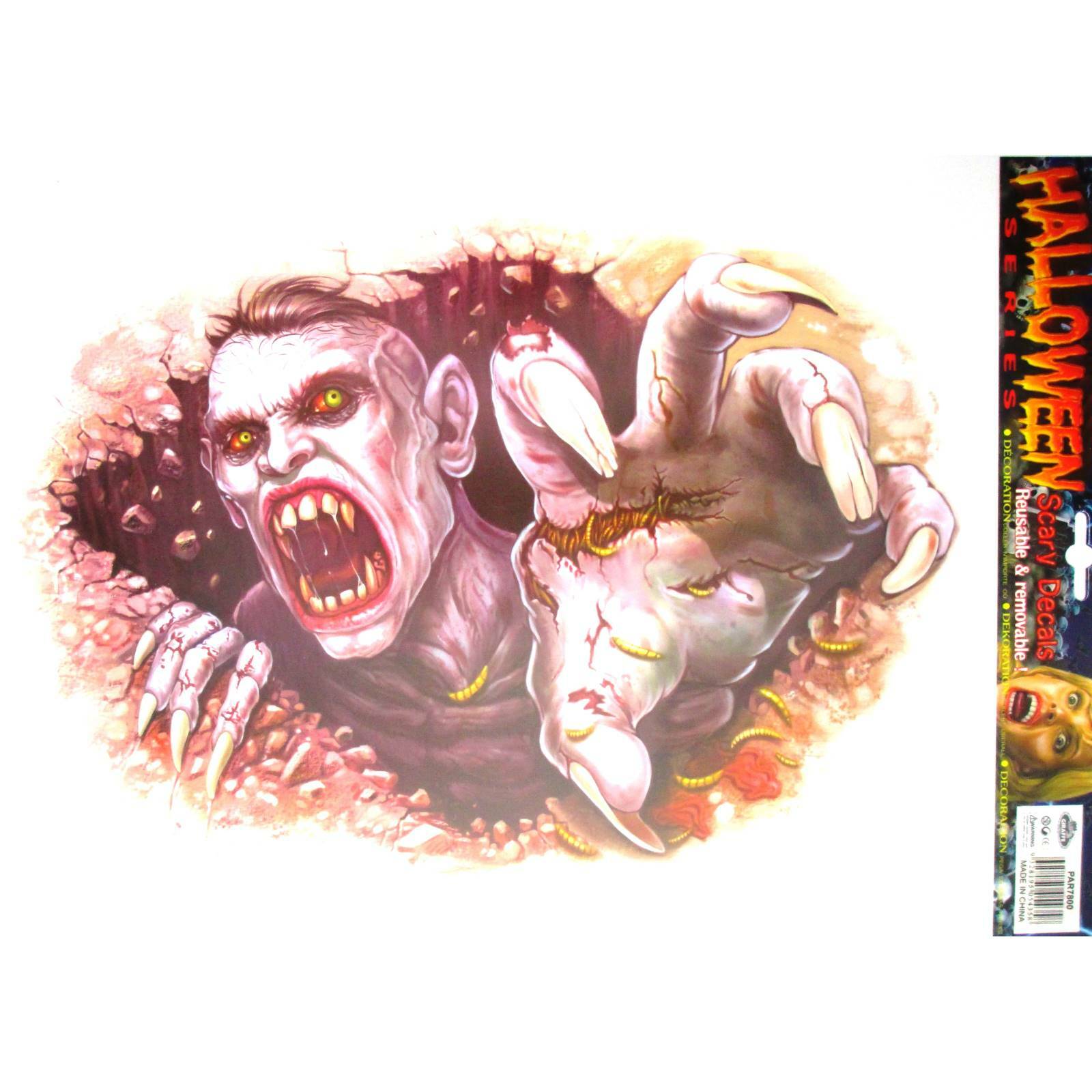 Halloween Horror Window Decal Zombie A