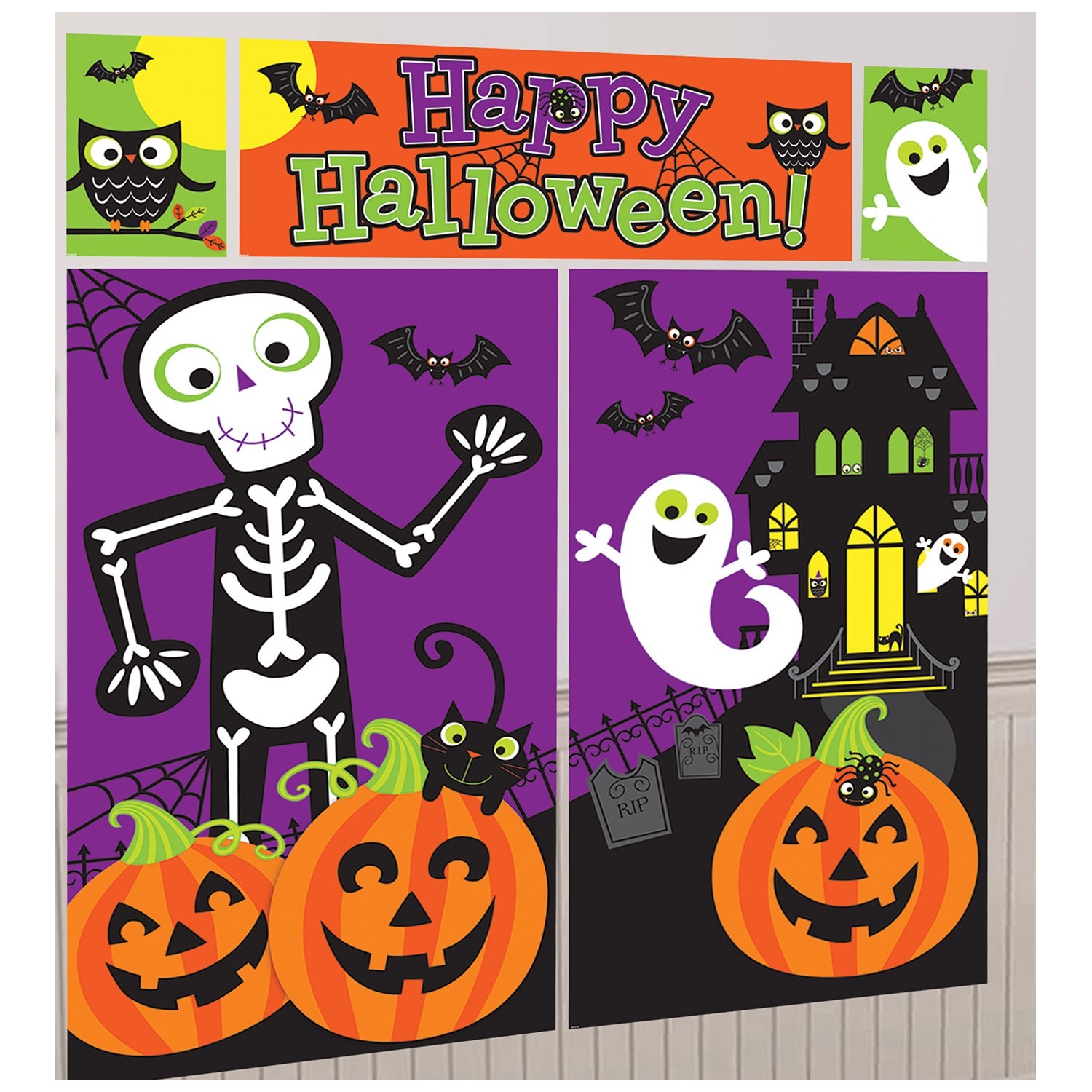 Halloween Cute Wall Decorating Kit