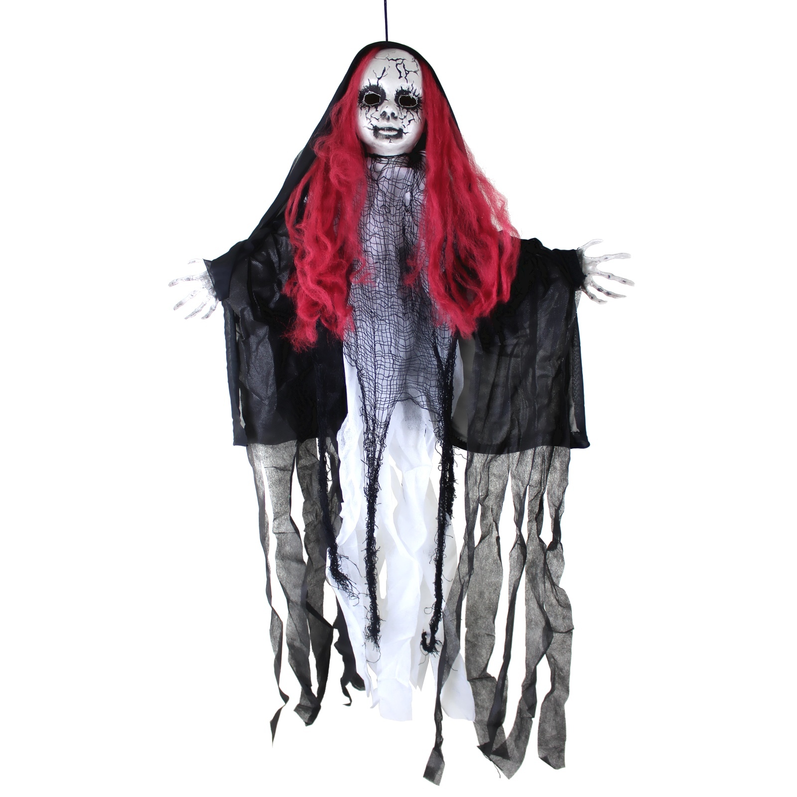 Red Glowing Ghost Lady 