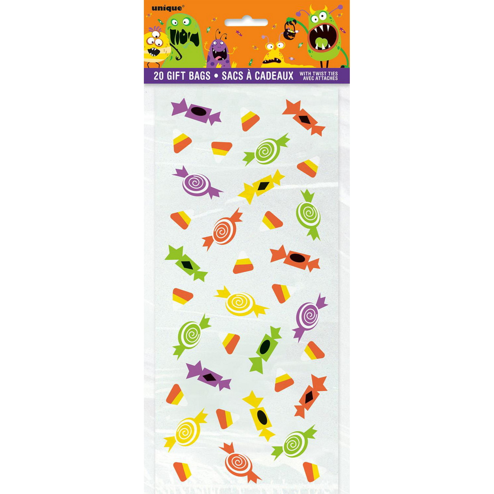 Silly Monsters Cello Treat Bags (Pack of 20)