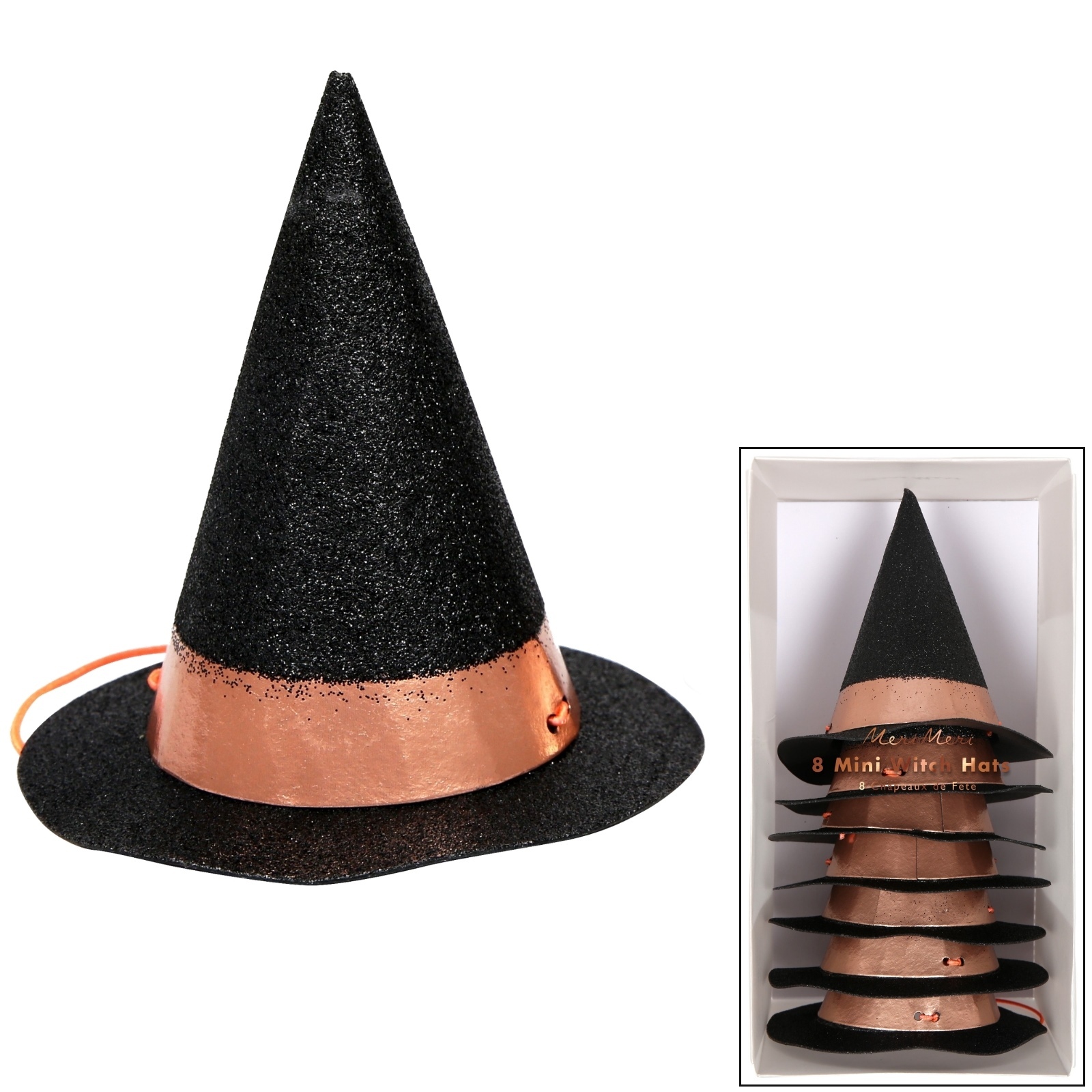 Meri Meri Mini Witch Hats (Pack of 8)