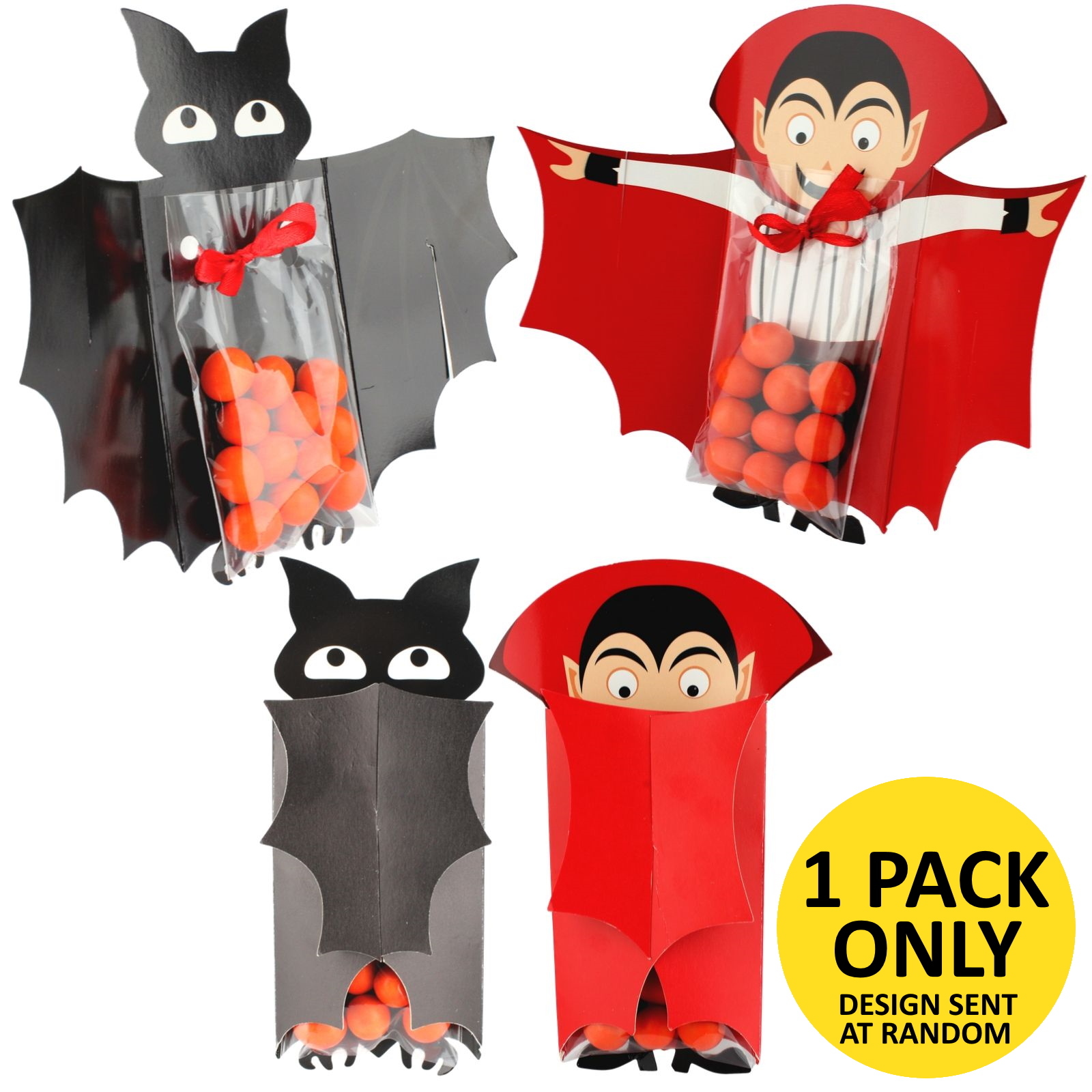 Halloween Character Cello Treat Bags (Pack of 6)