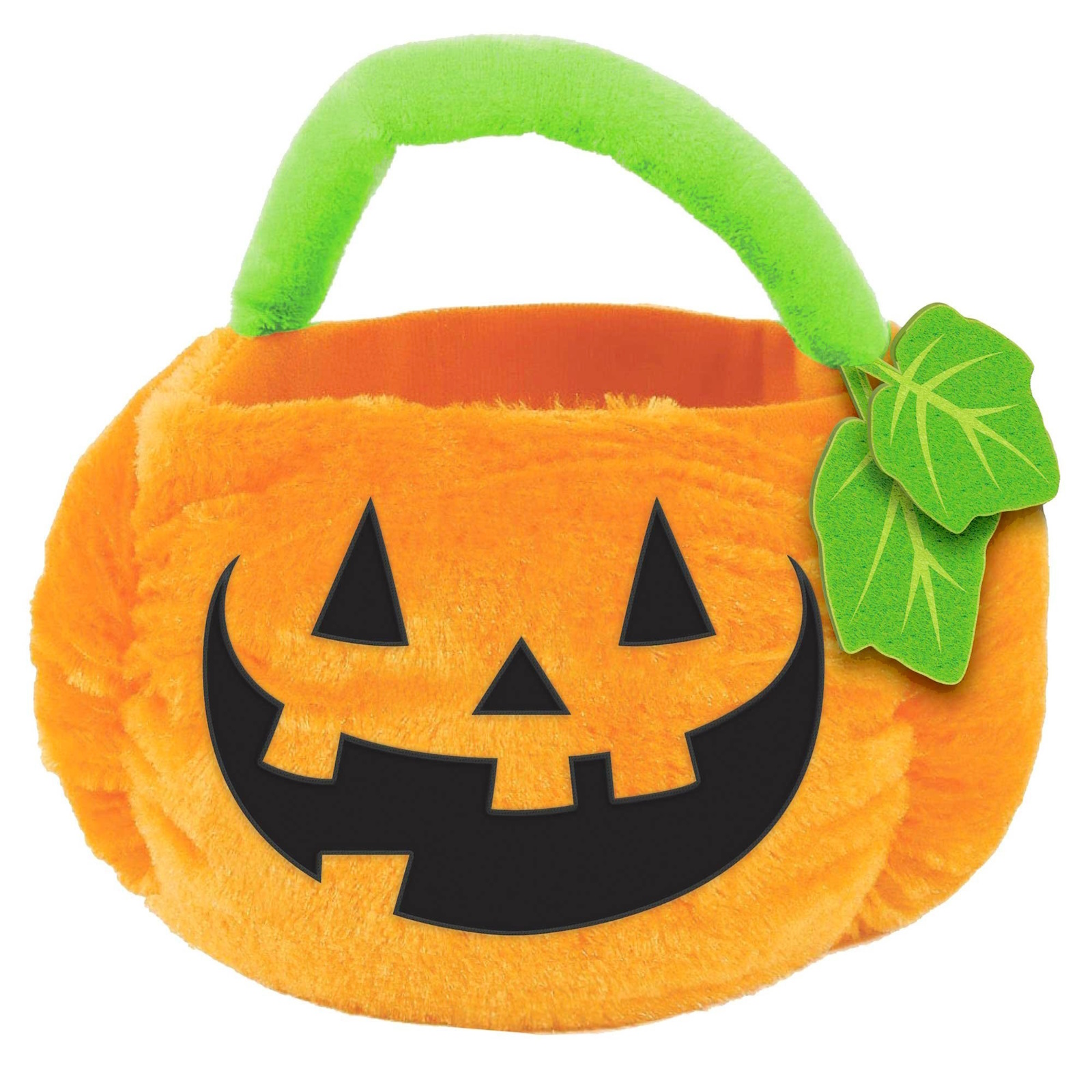 Halloween Trick or Treat Plush Pumpkin Bucket