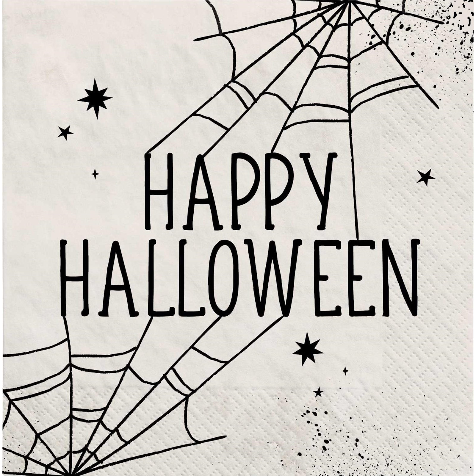 Spider Web Night Large Napkins / Serviettes (Pack of 40)