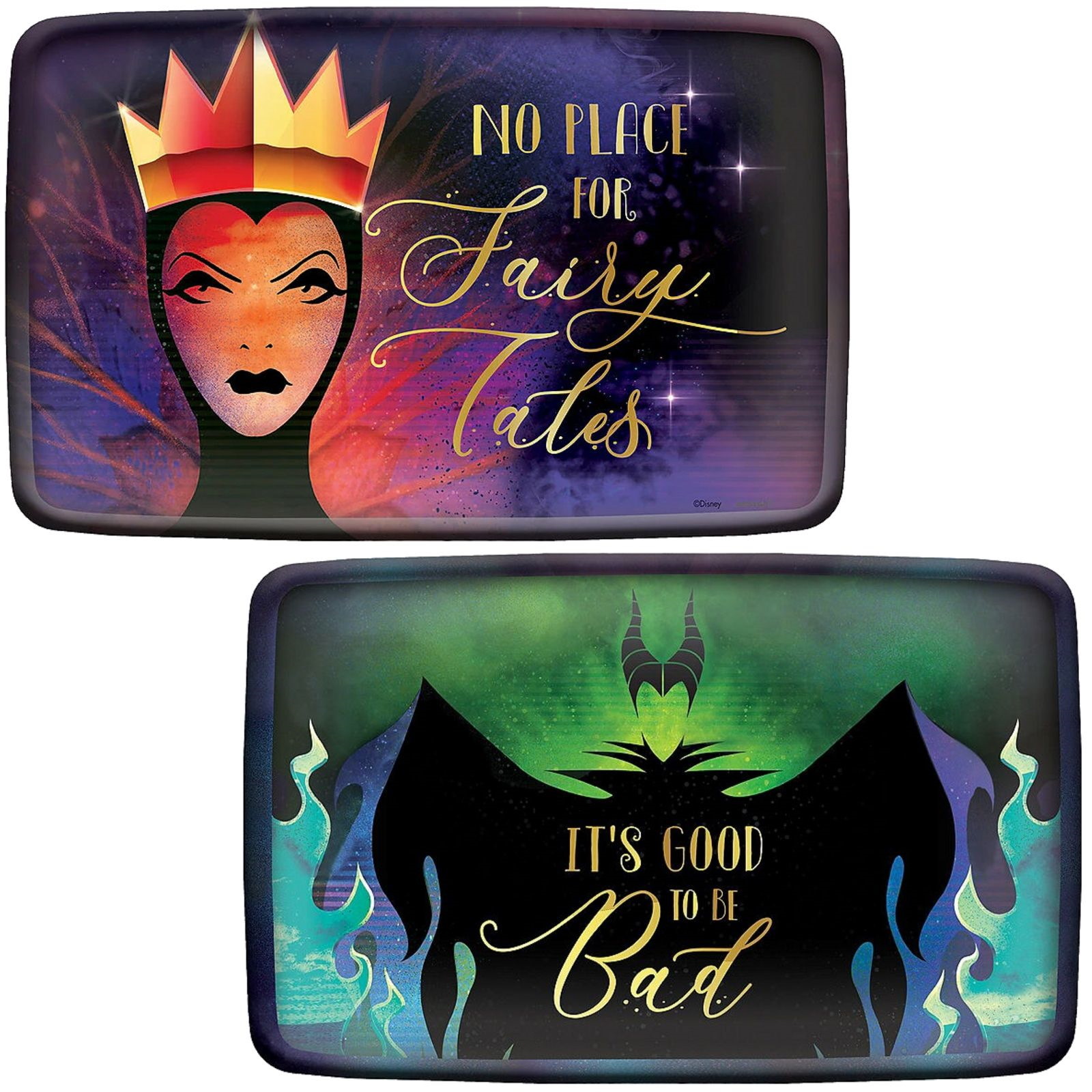 Disney Villains Maleficent and Evil Queen Paper Plates (Pack of 8)