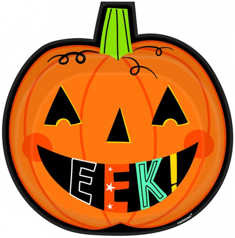 Halloween Friends Large Paper Plates (Pack of 8)