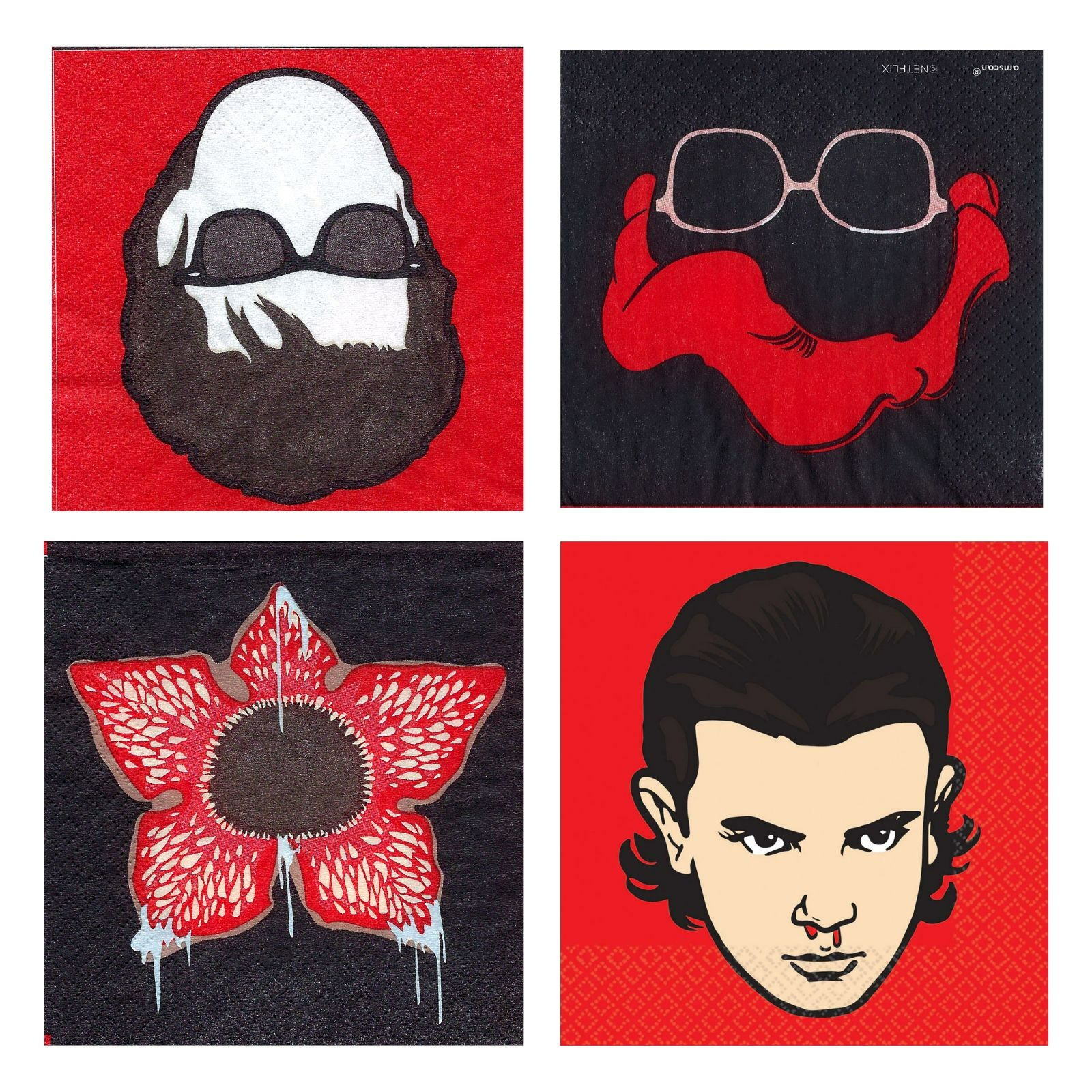 Stranger Things Small Paper Napkins / Serviettes (Pack of 16)