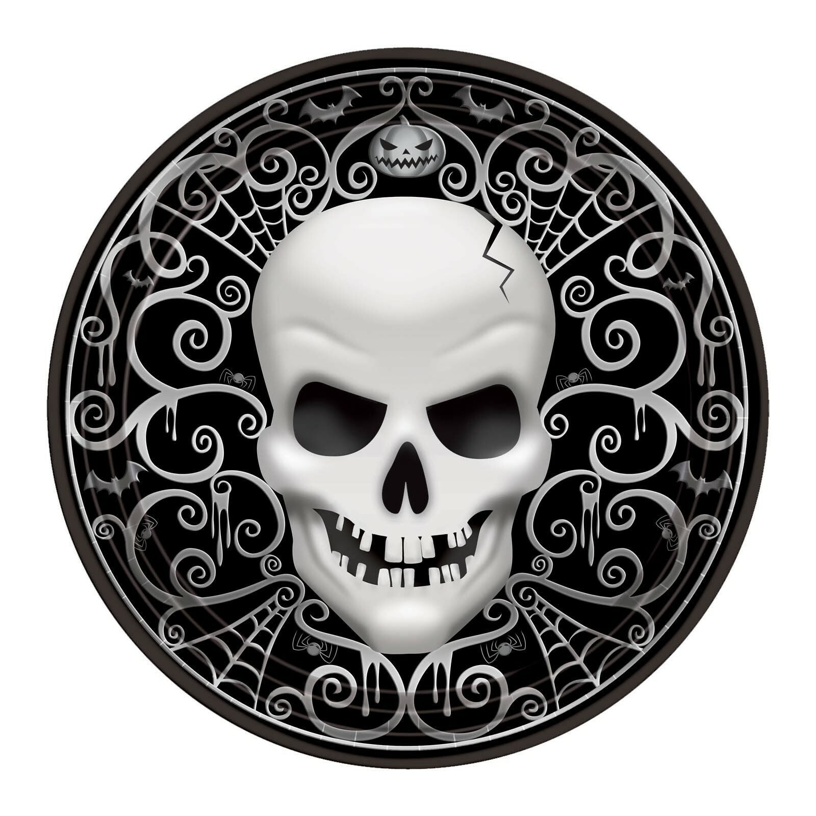 Fright Night Small Paper Plates (Value Pack of 18)