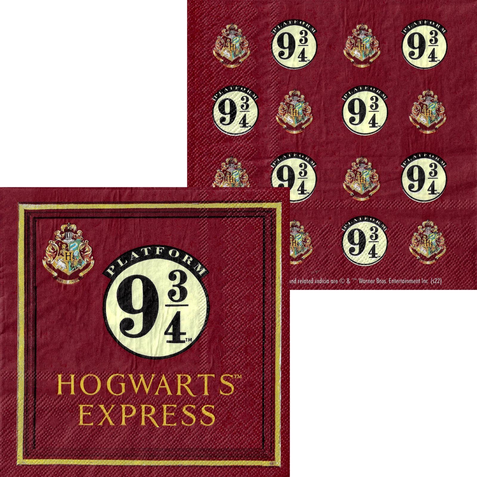 Harry Potter Hogwarts Express Large Napkins / Serviettes (Pack of 16)